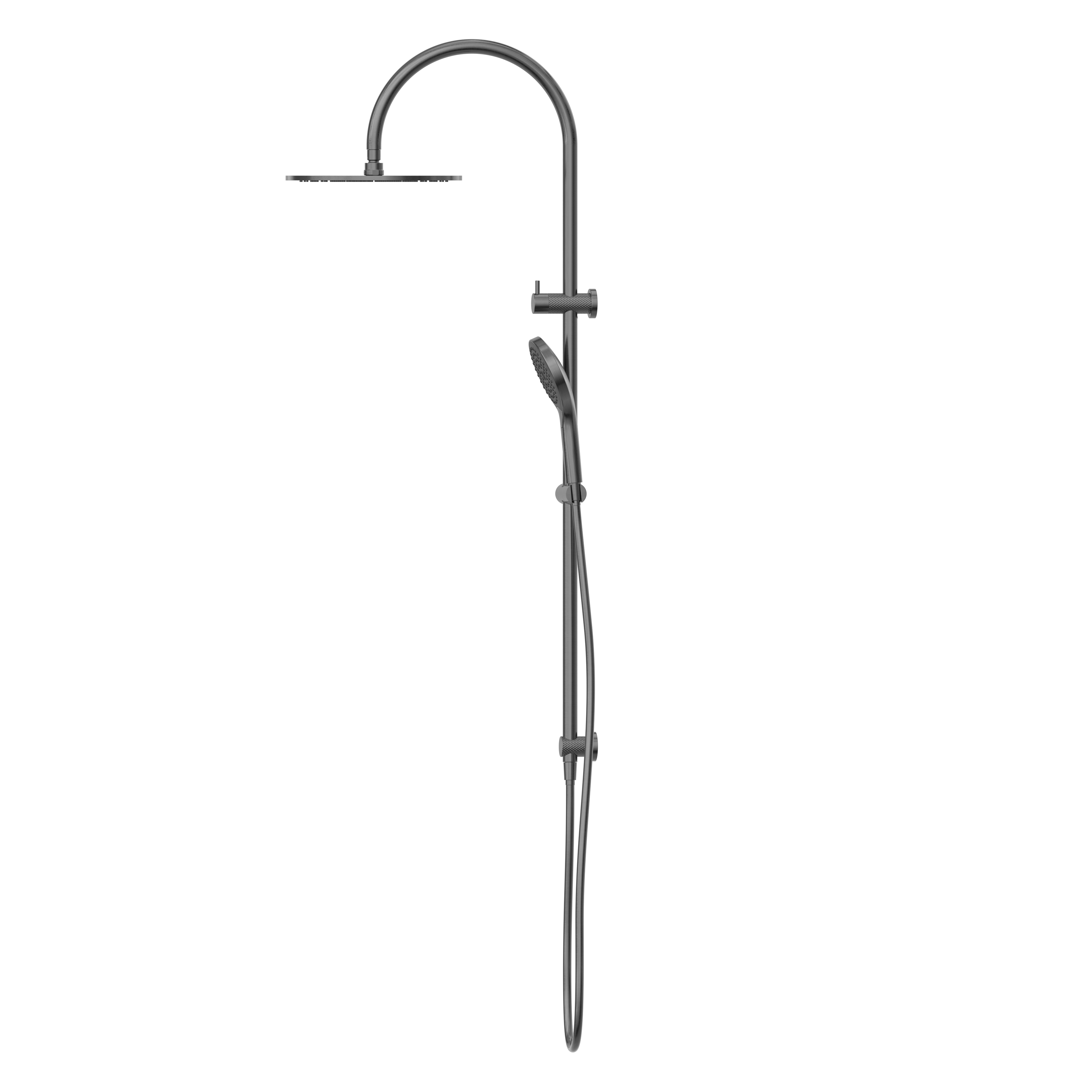 NERO OPAL TWIN SHOWER WITH AIR SHOWER II GRAPHITE