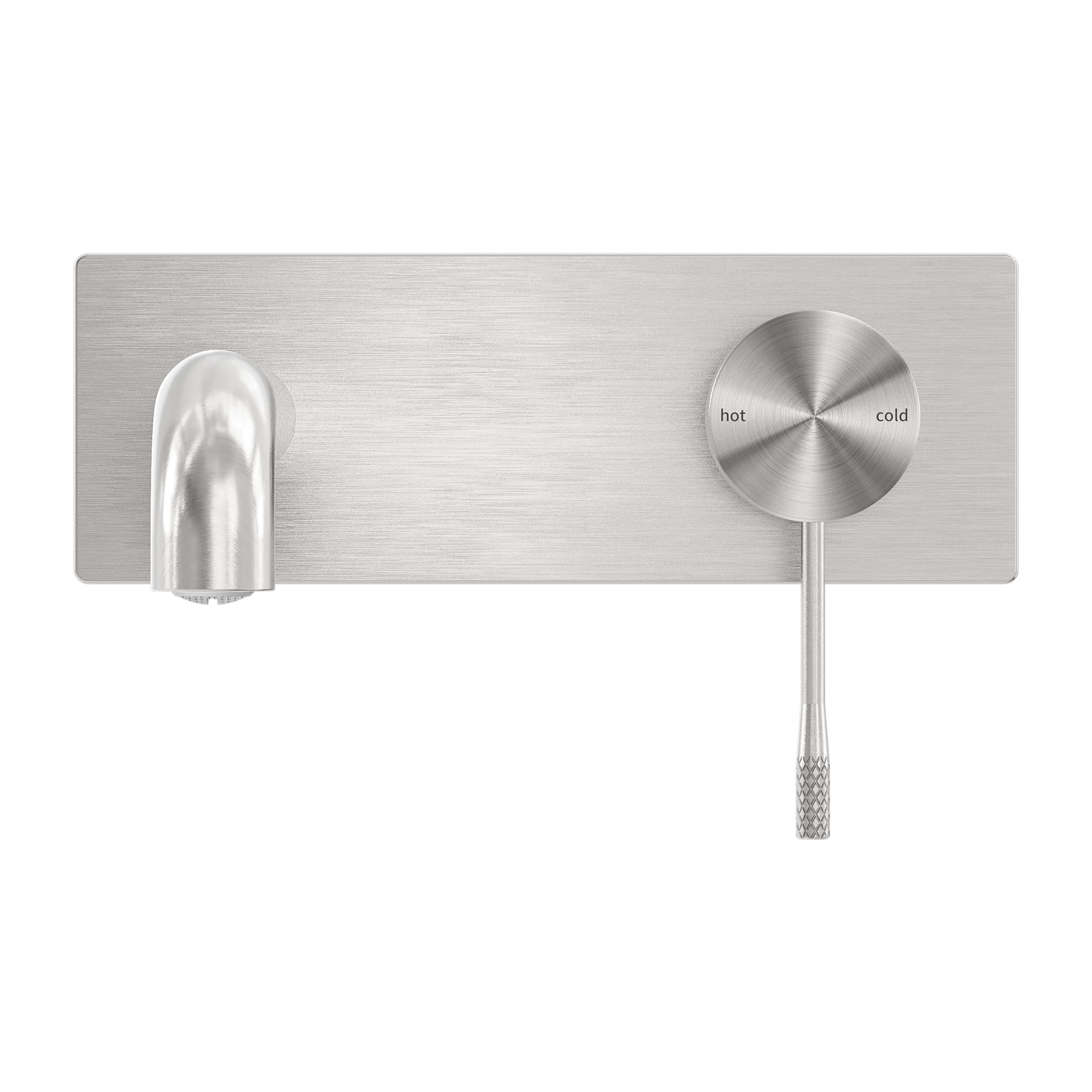 NERO OPAL WALL BASIN/ BATH MIXER BRUSHED NICKEL (AVAILABLE IN 120MM, 160MM, 185MM, 230MM AND 260MM)