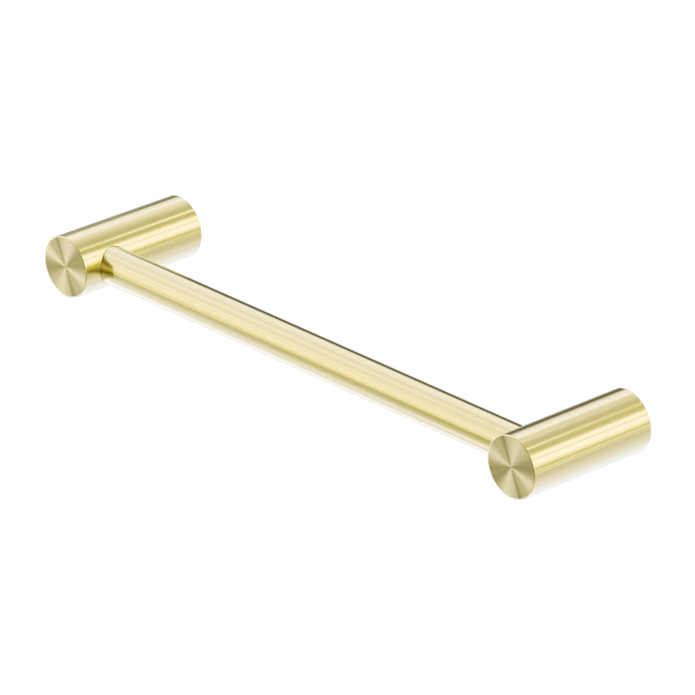 NERO ZEN NON-HEATED HAND TOWEL RAIL 330MM BRUSHED GOLD