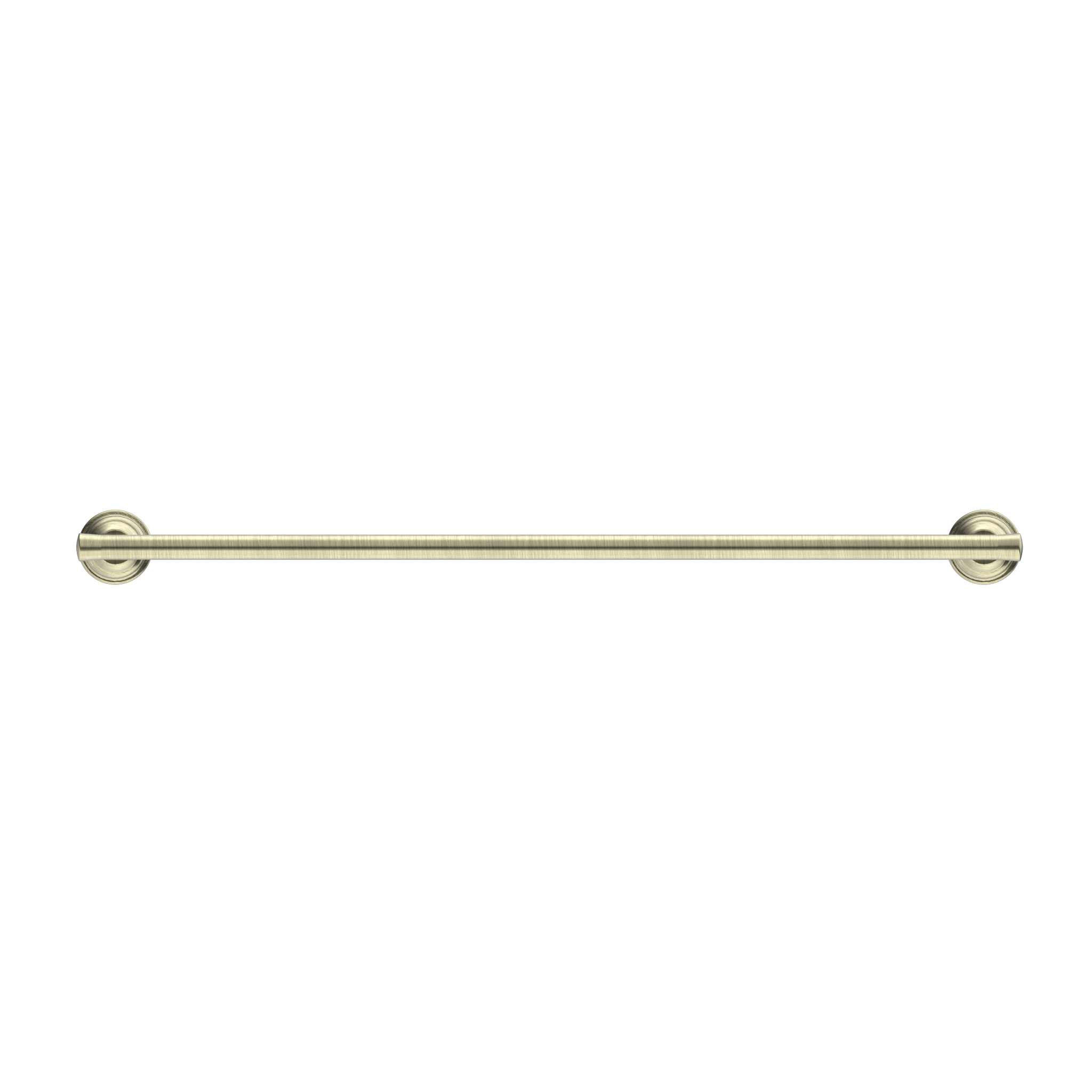 NERO YORK NON HEATED SINGLE TOWEL RAIL 600MM AGED BRASS