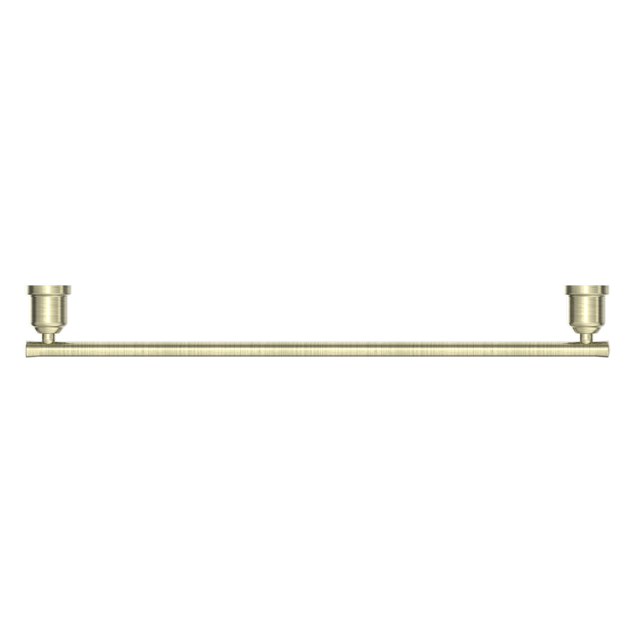 NERO YORK NON HEATED SINGLE TOWEL RAIL 600MM AGED BRASS