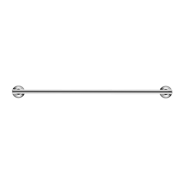 NERO YORK NON-HEATED SINGLE TOWEL RAIL 600MM CHROME