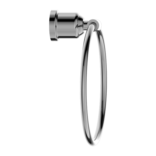 NERO YORK TOWEL RING 199MM CHROME