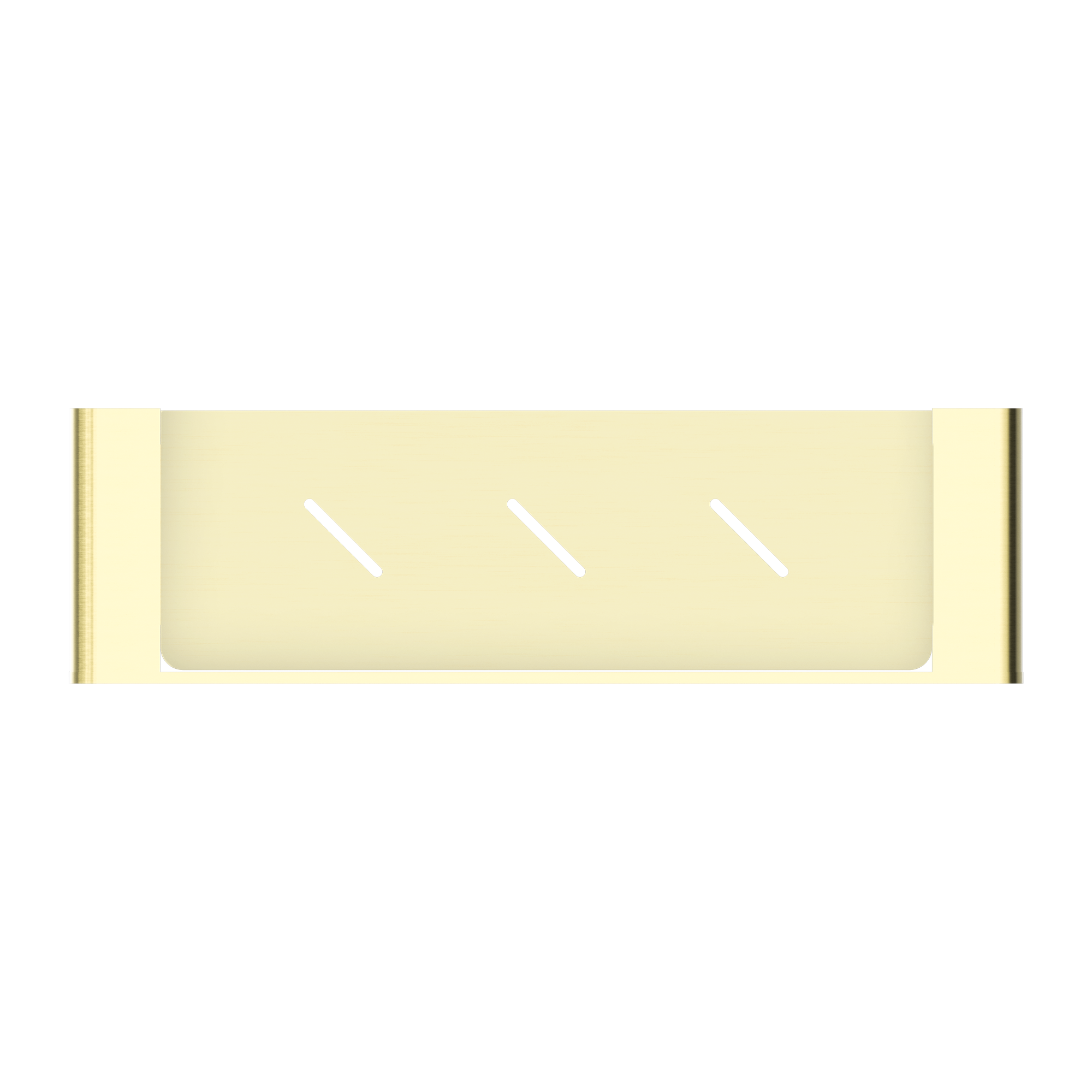 NERO BIANCA METAL SHOWER SHELF 423MM BRUSHED GOLD