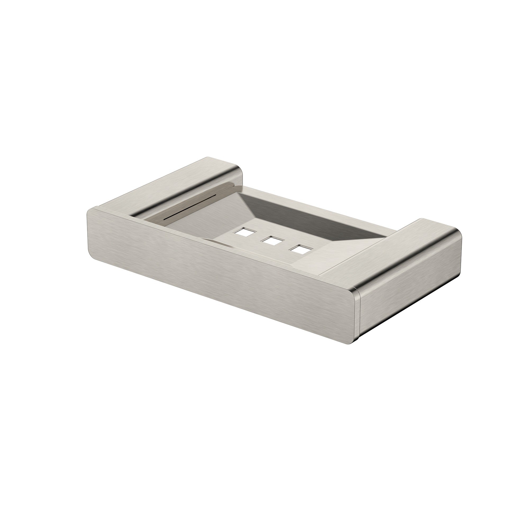 MODERN NATIONAL NOVA SOAP DISH HOLDER 140MM BRUSHED NICKEL