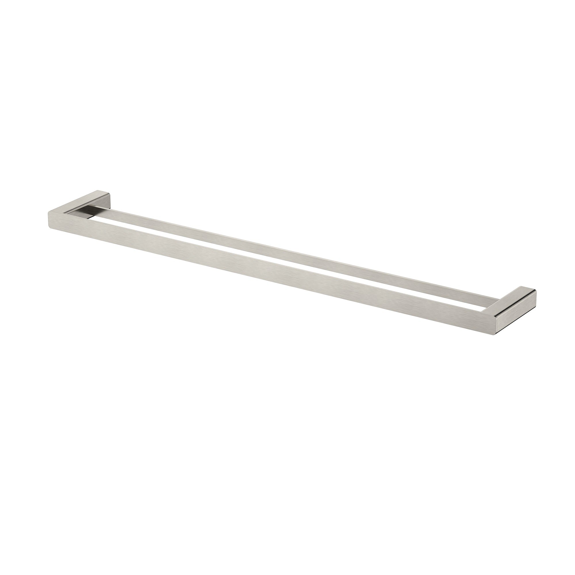 MODERN NATIONAL NOVA DOUBLE TOWEL RAIL 779MM BRUSHED NICKEL