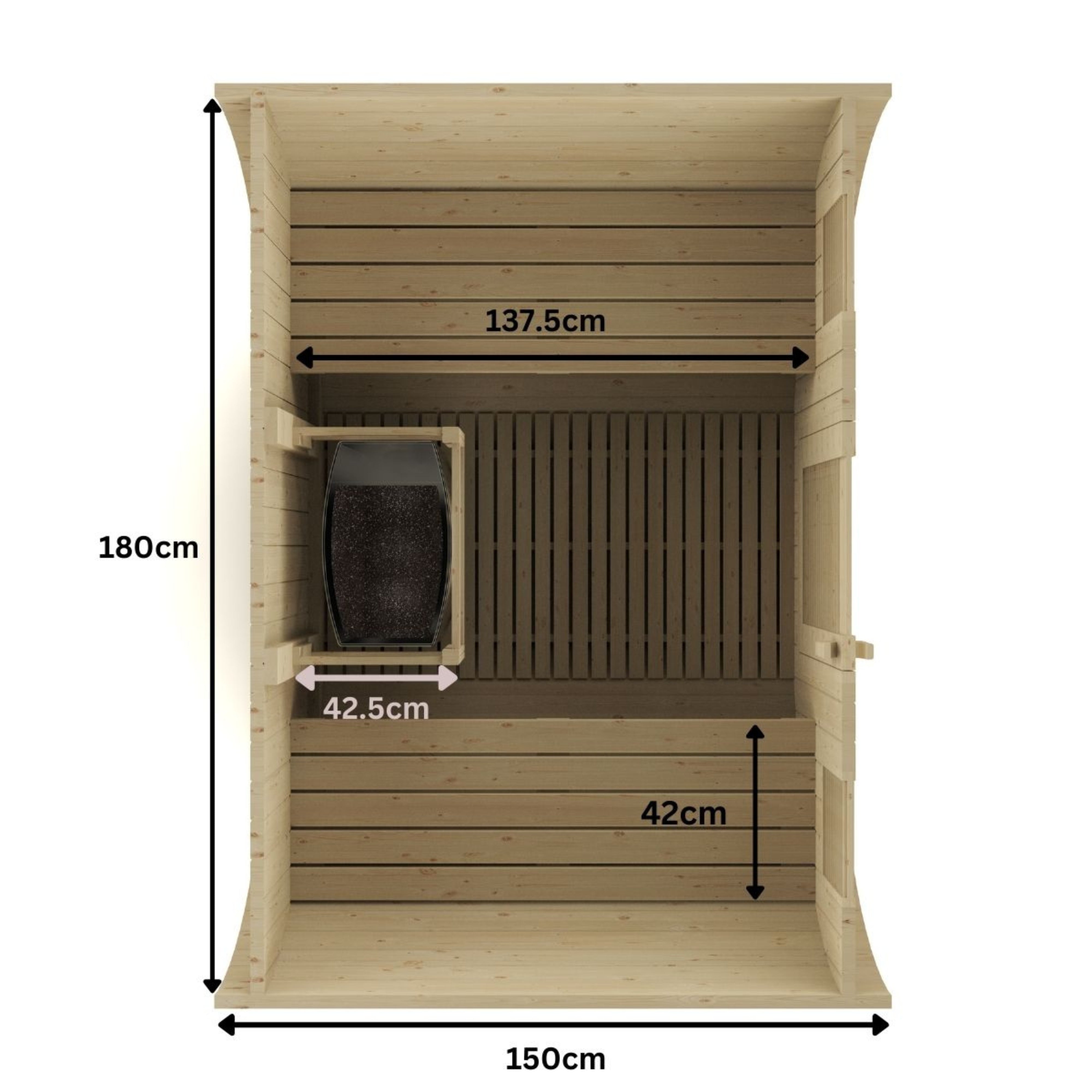 KYLIN 4 PERSON OUTDOOR BARREL SAUNA