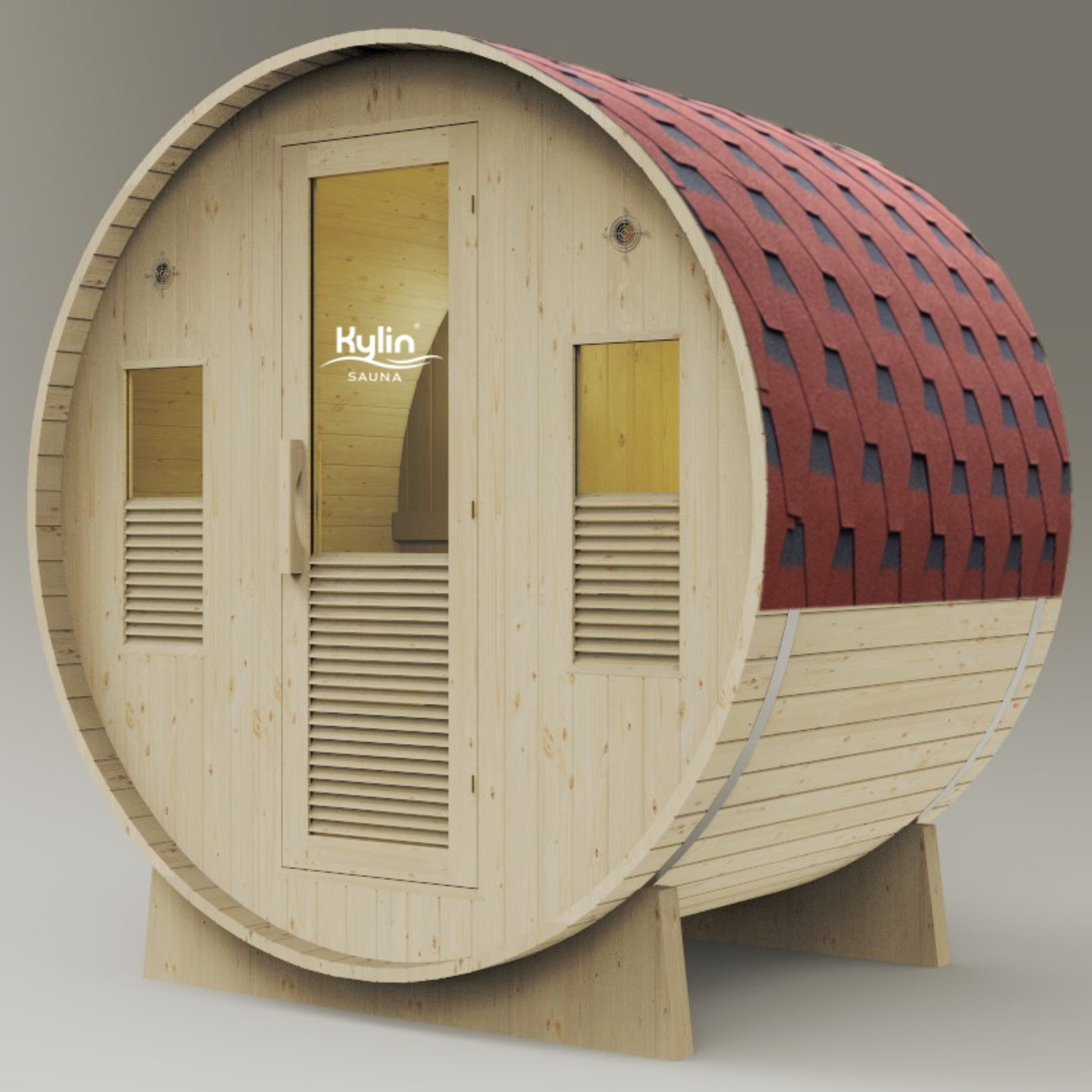 KYLIN 4 PERSON OUTDOOR BARREL SAUNA