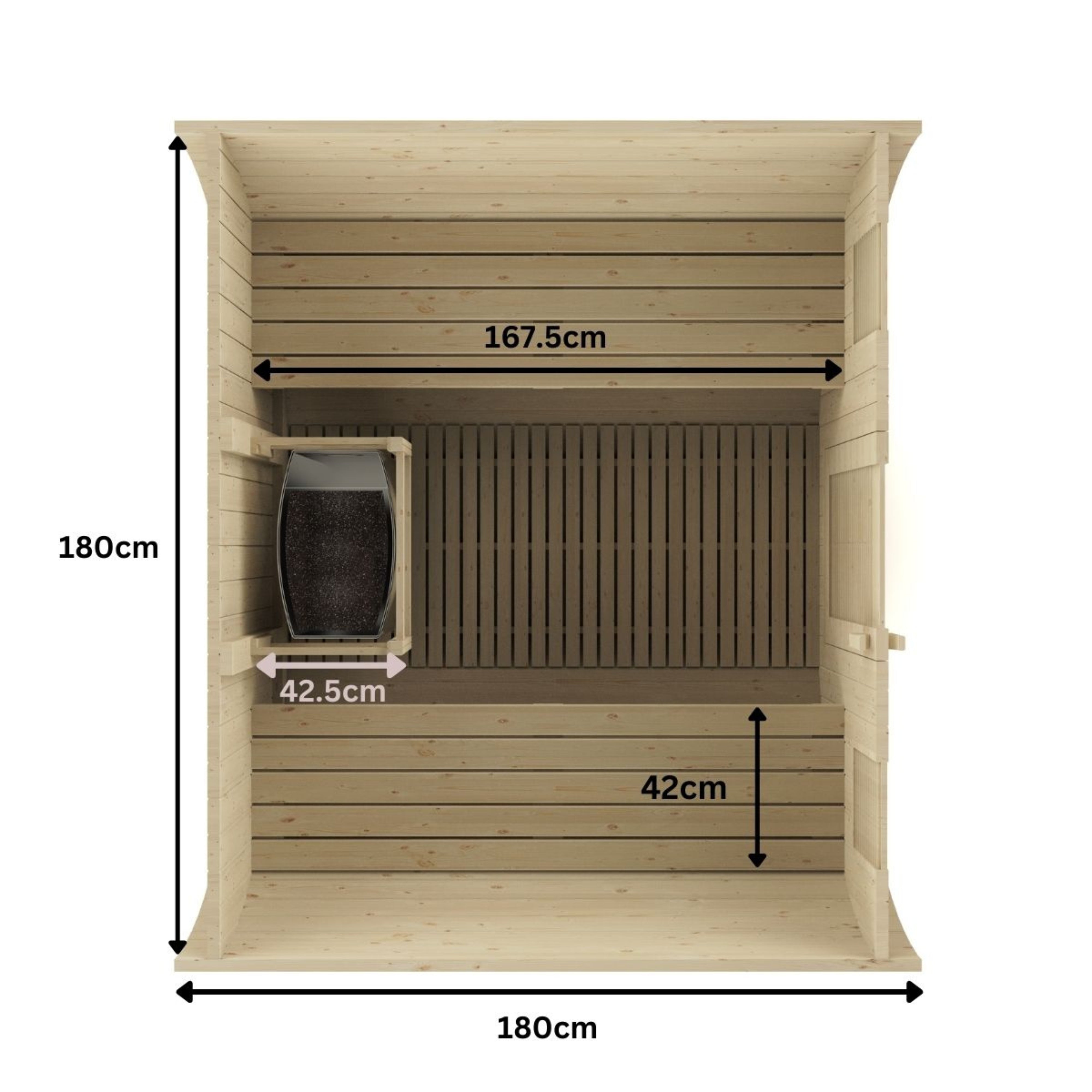 KYLIN 4-6 PERSON OUTDOOR BARREL SAUNA