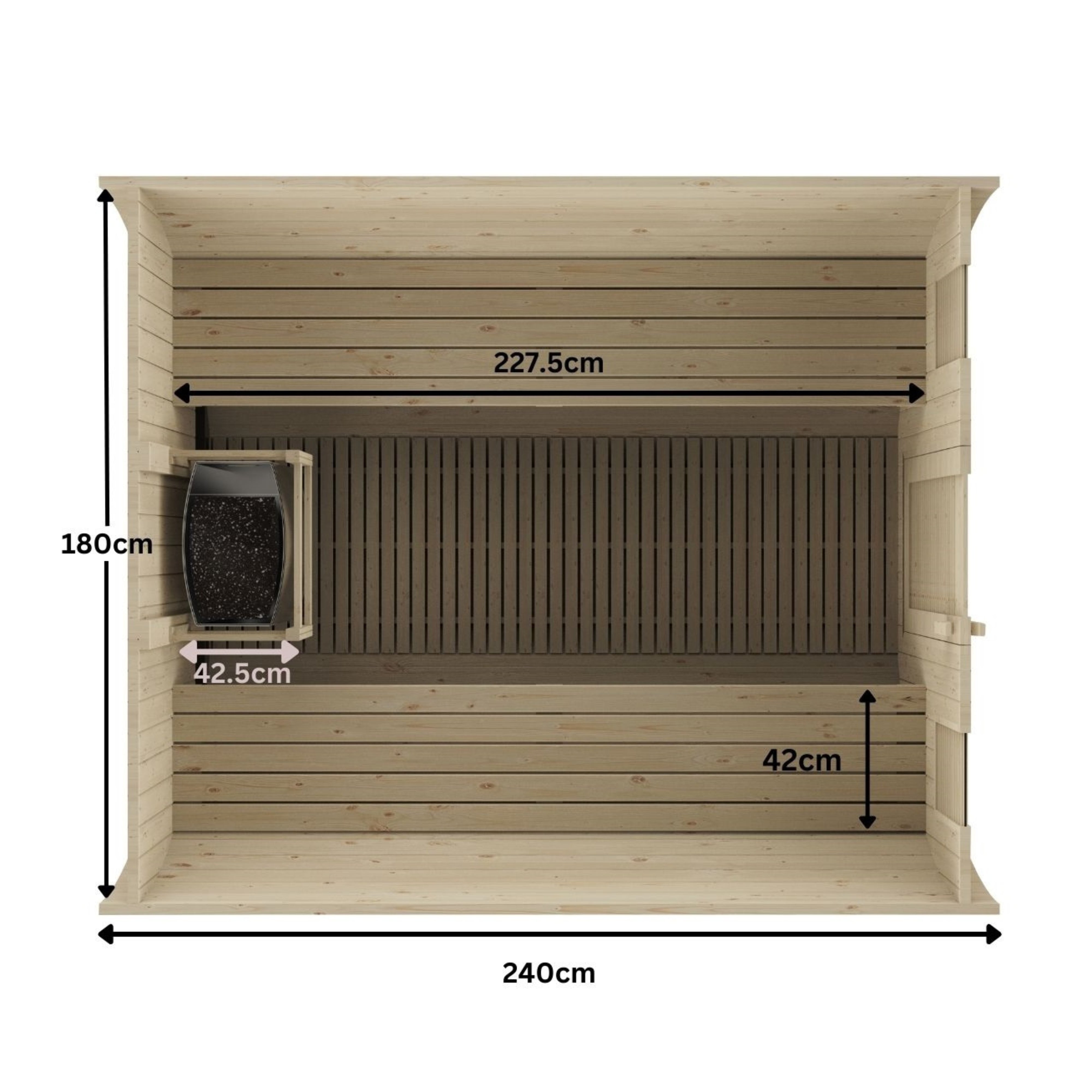 KYLIN 6 PERSON OUTDOOR BARREL SAUNA