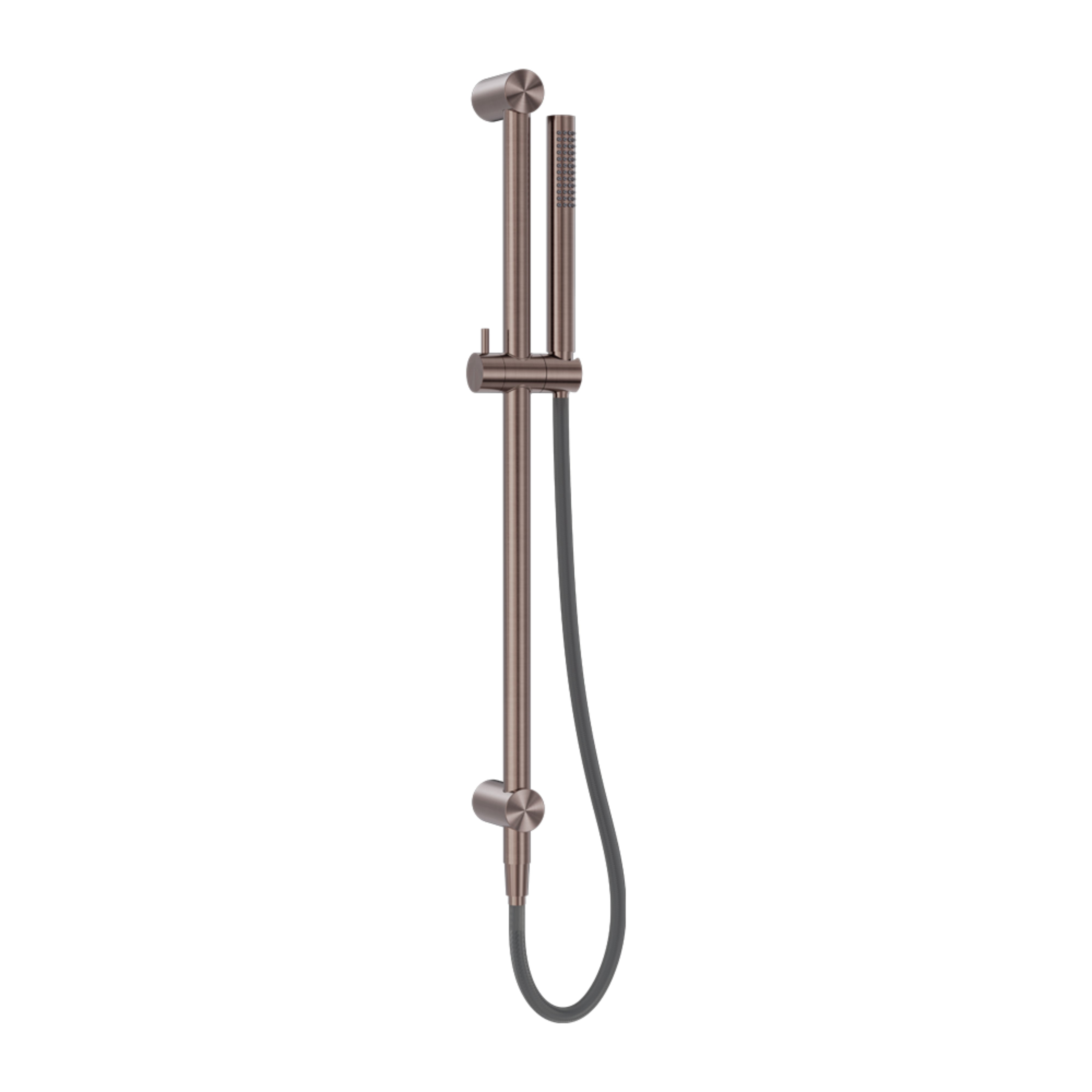 NERO ZEN SHOWER RAIL WITH OUTDOOR SHOWER HOSE BRUSHED BRONZE