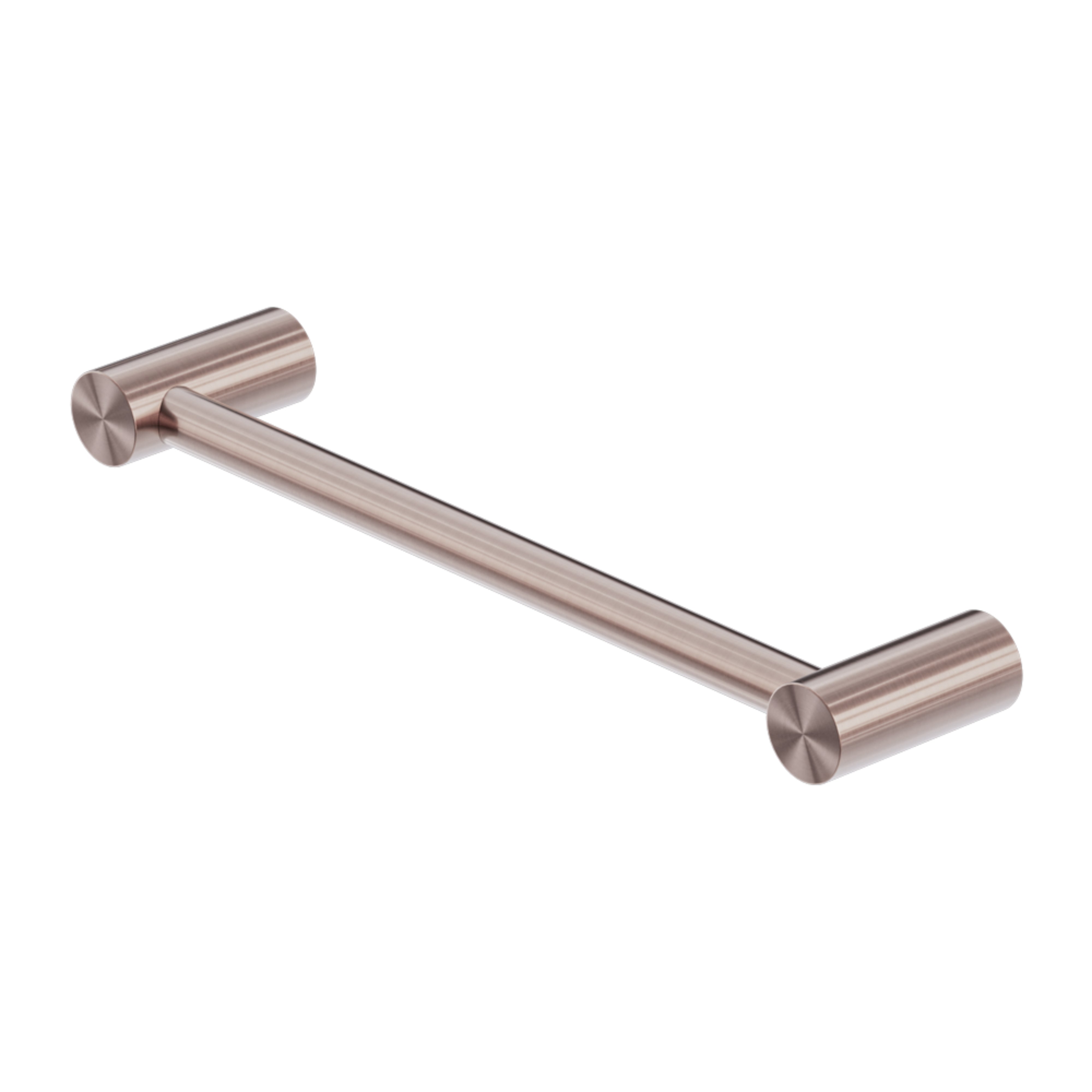 NERO ZEN NON-HEATED HAND TOWEL RAIL 330MM BRUSHED BRONZE