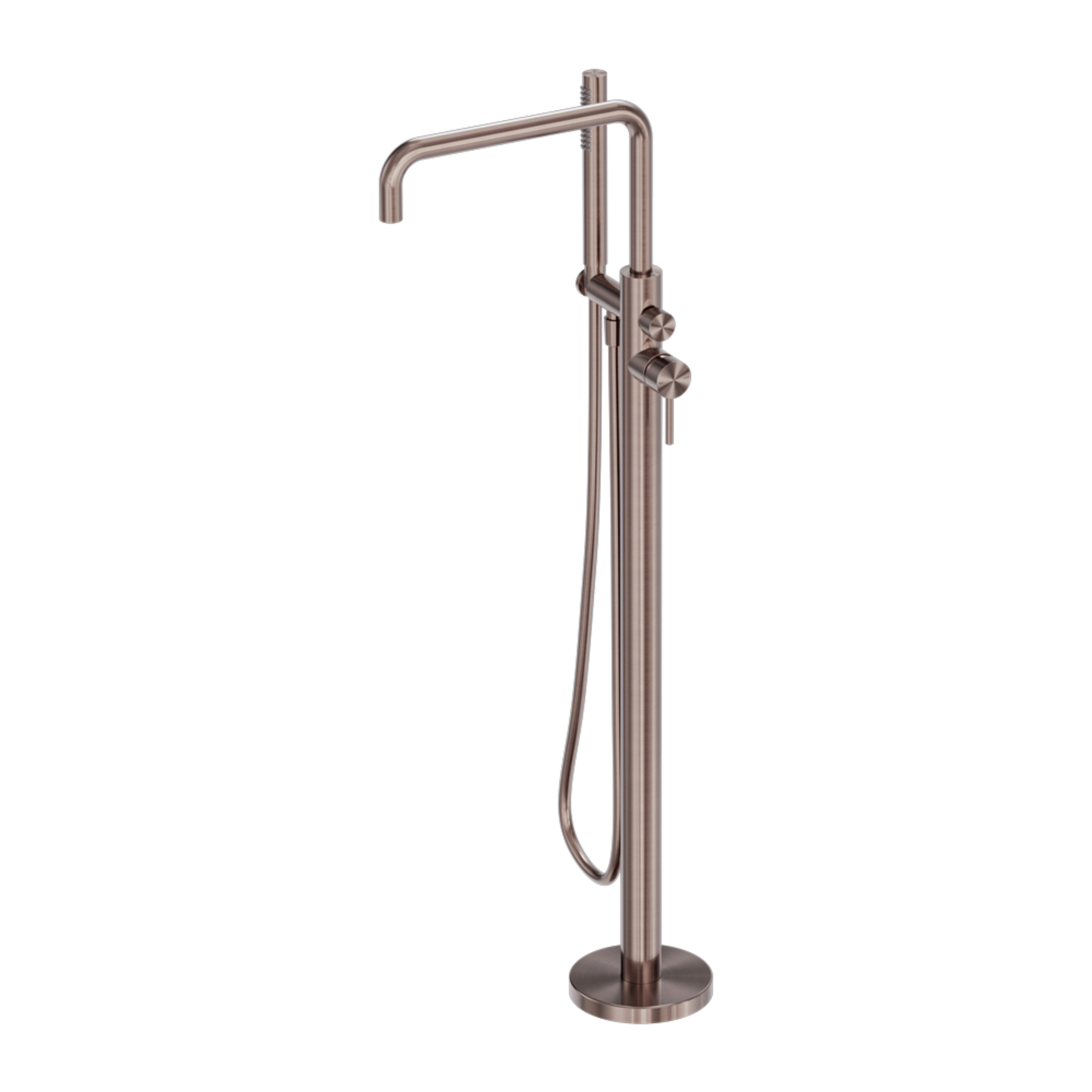 NERO ZEN FREESTANDING BATH MIXER BRUSHED BRONZE