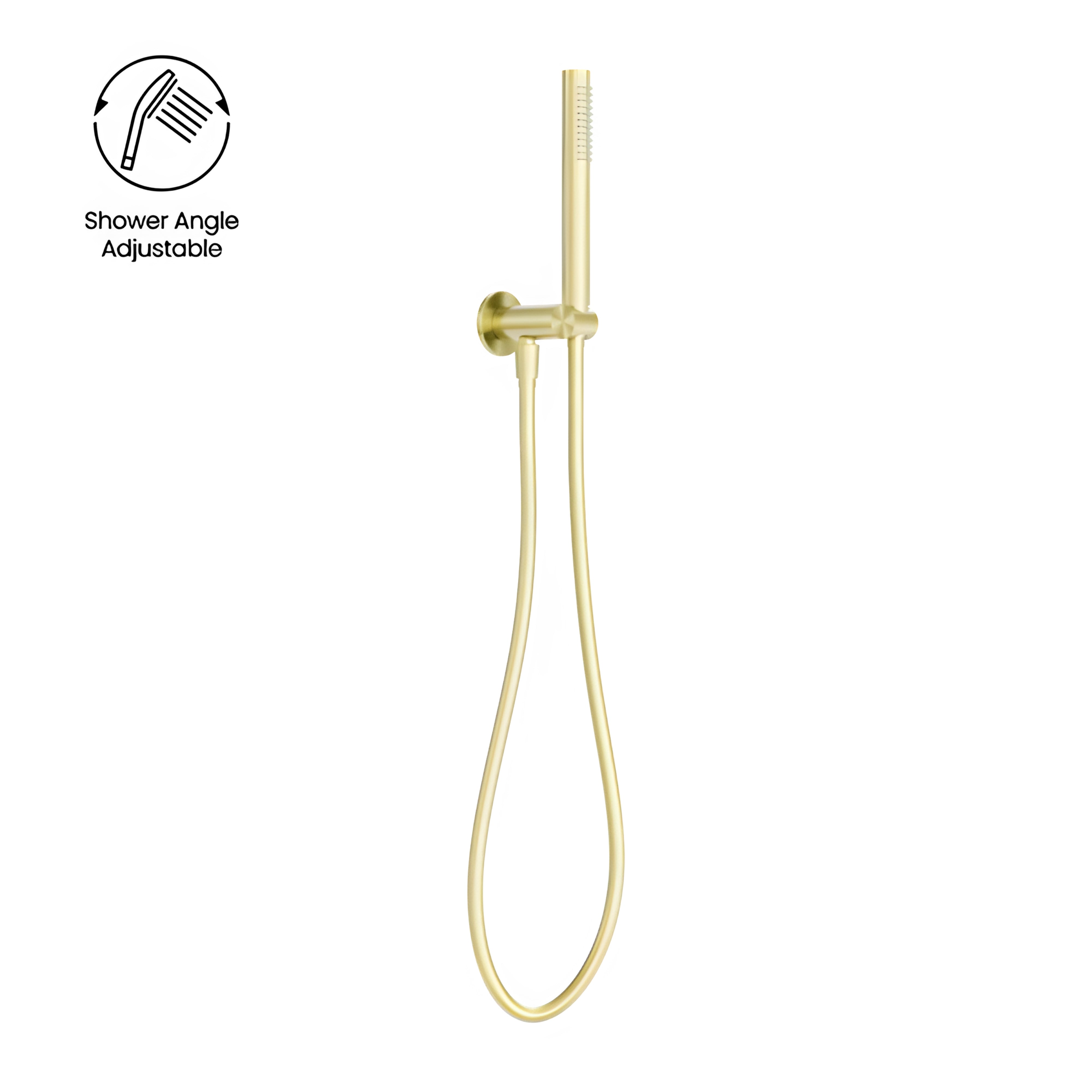 NERO ZEN SHOWER ON BRACKET BRUSHED GOLD