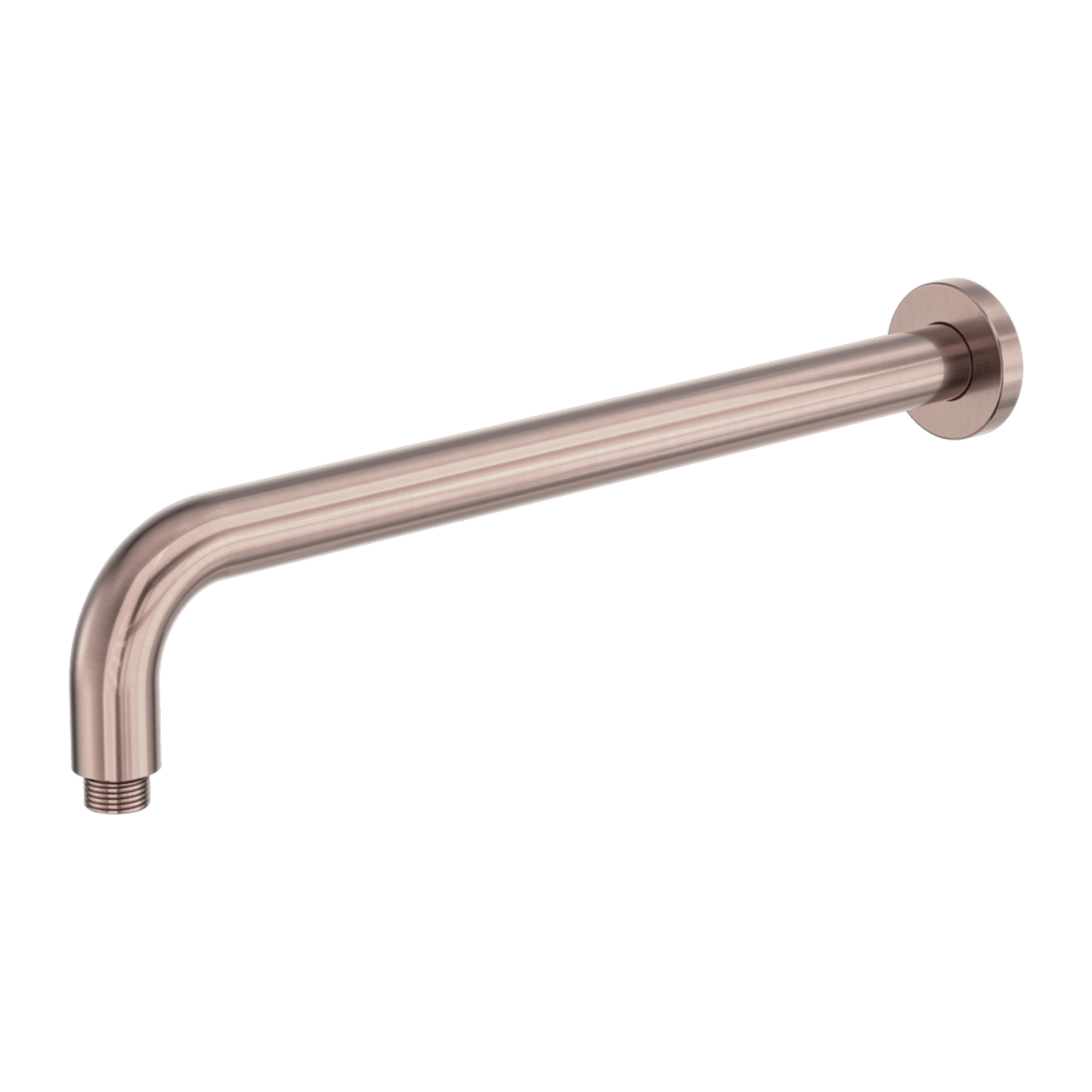 NERO ZEN ROUND SHOWER ARM 400MM BRUSHED BRONZE