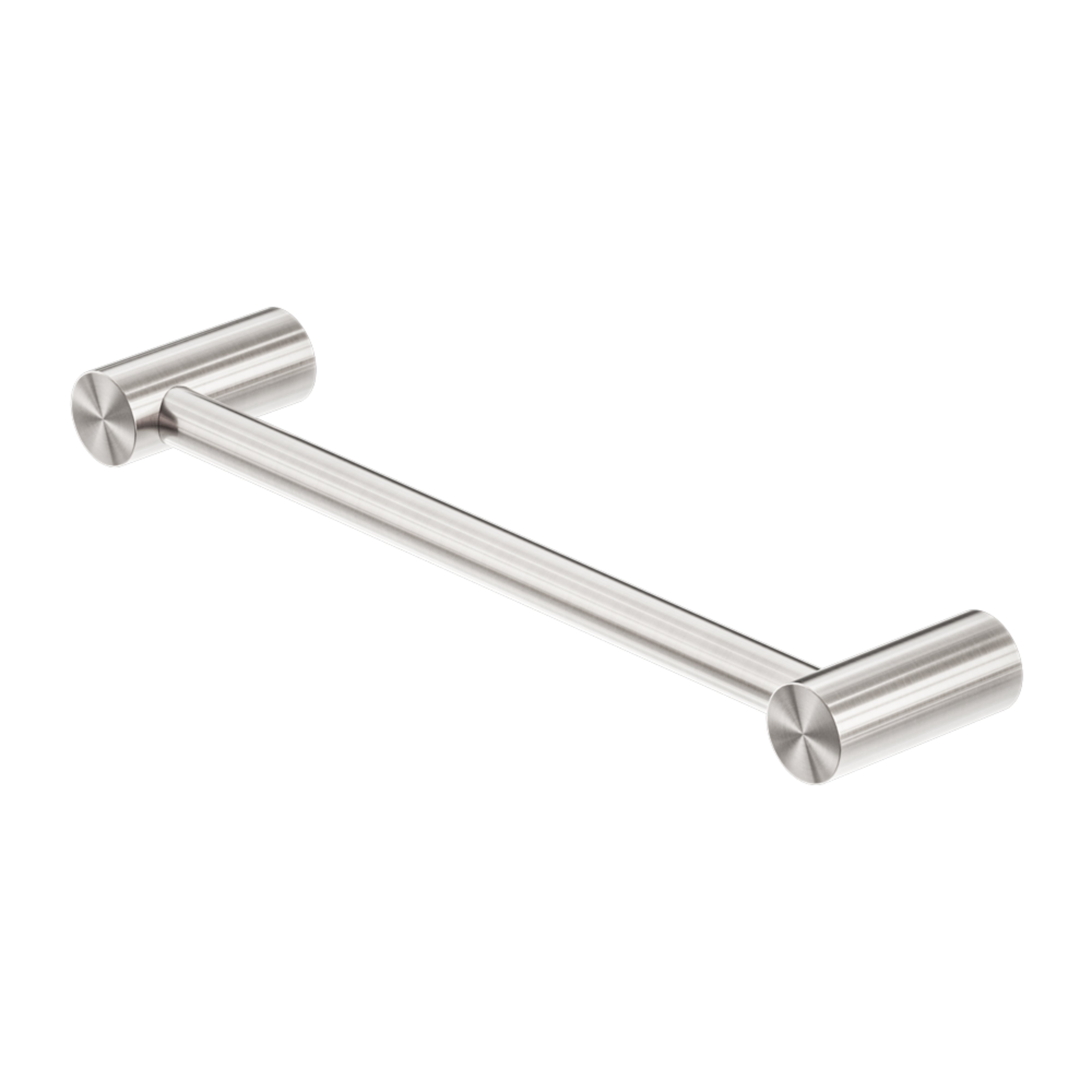 NERO ZEN NON-HEATED HAND TOWEL RAIL 330MM BRUSHED NICKEL