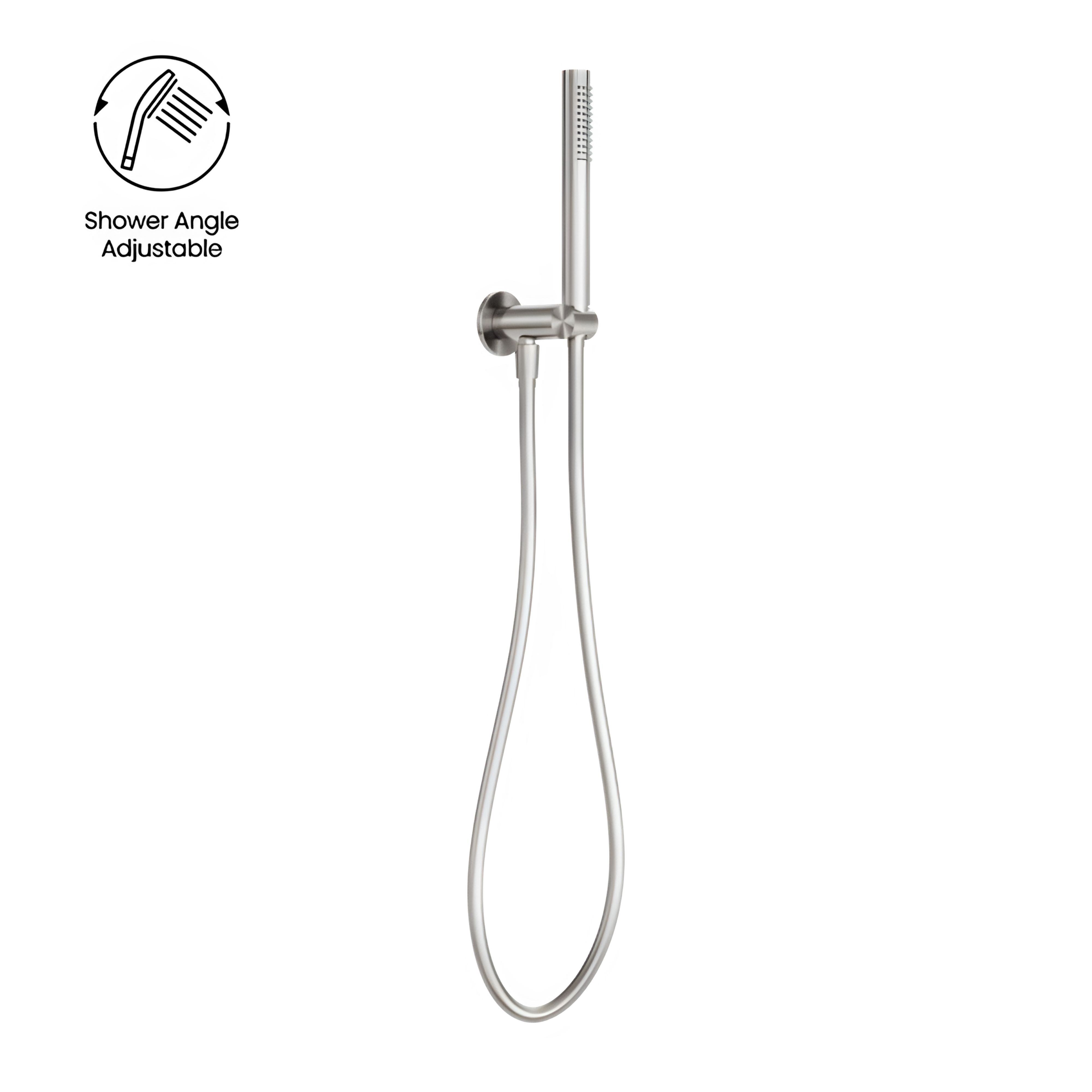 NERO ZEN SHOWER ON BRACKET BRUSHED NICKEL