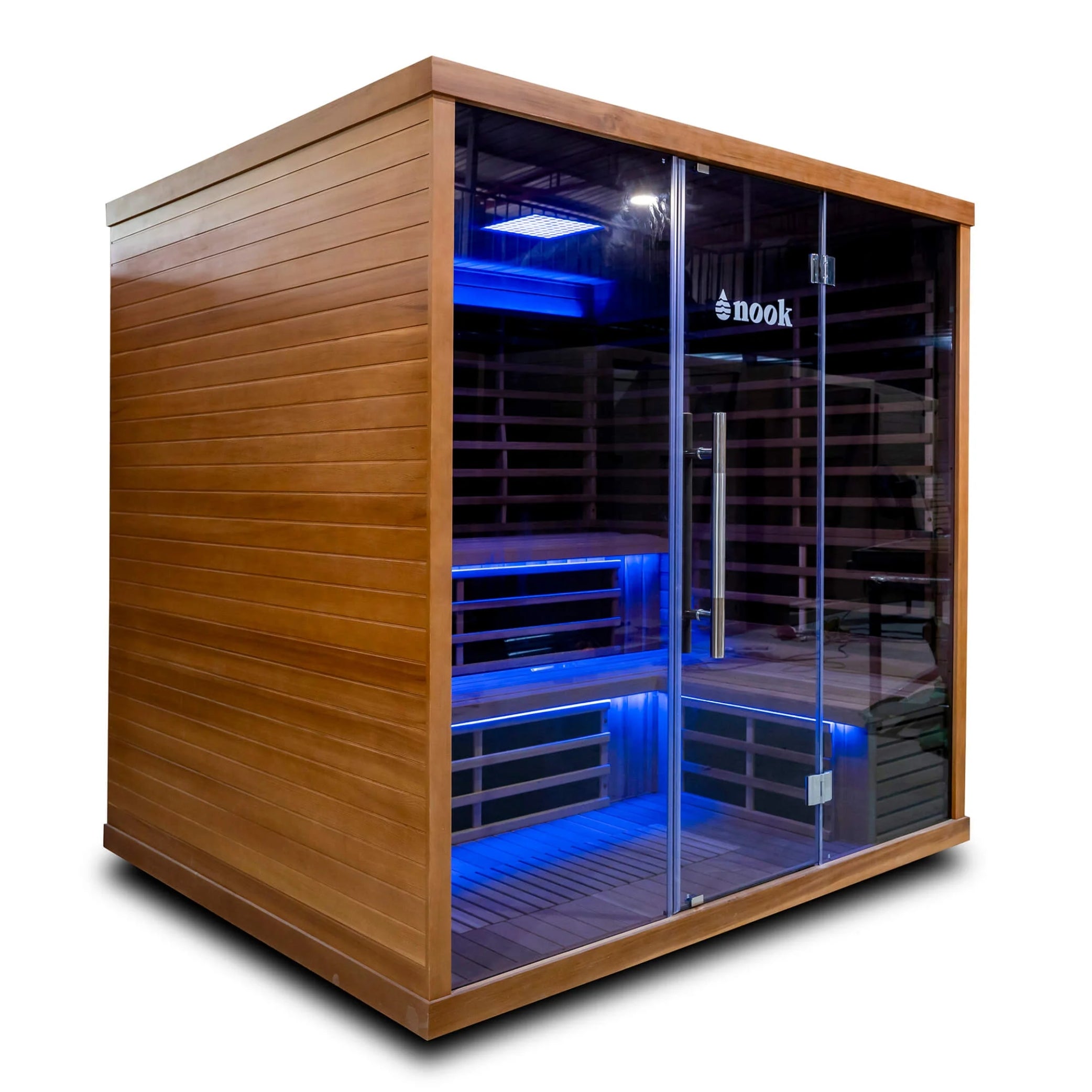 NOOK PRO 4-6 PERSON CARBON FAR INFRARED ULTRA LOW EMF WIFI CONTROLLED SAUNA