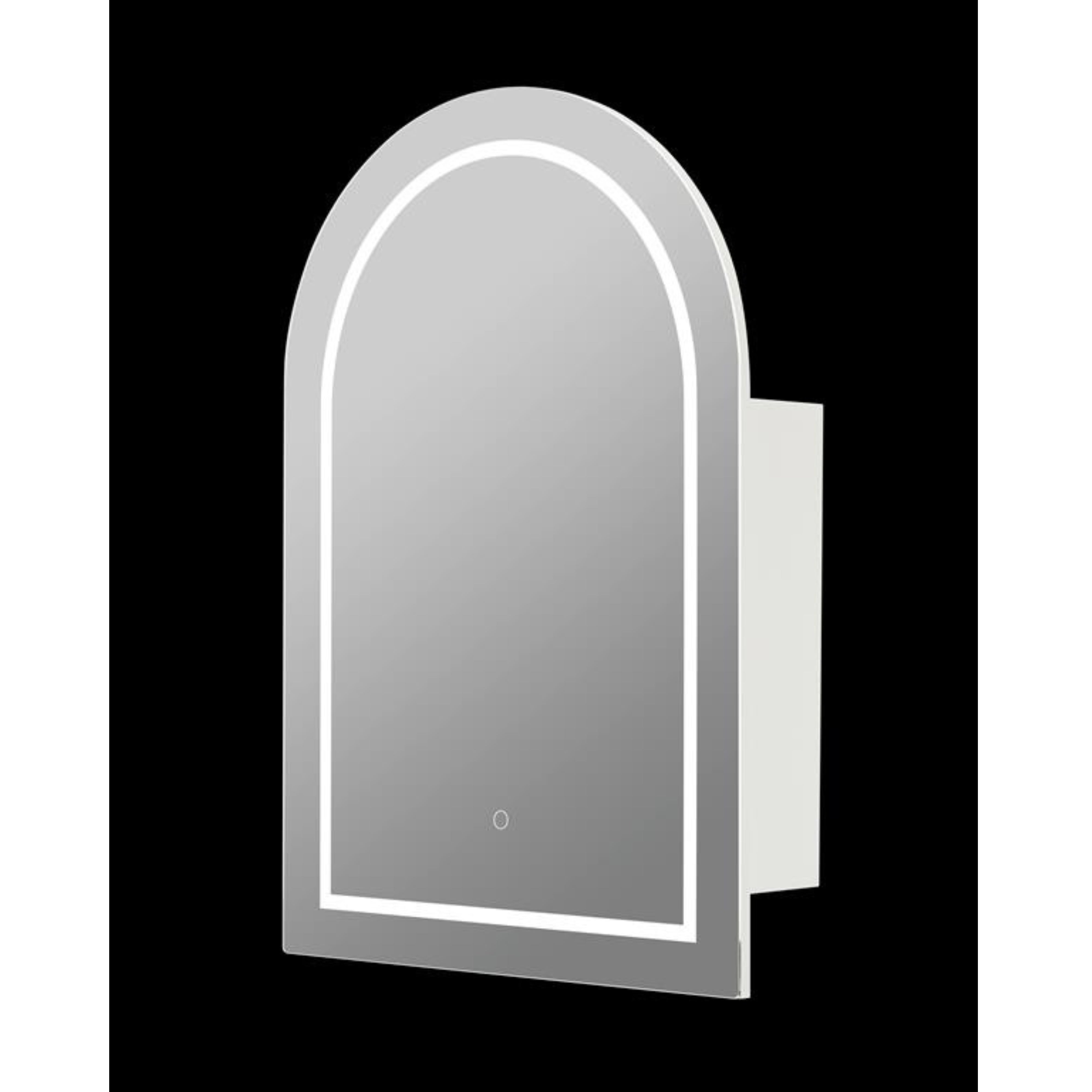 CETO OLIVIA MATTE WHITE LED MIRROR SHAVING CABINET 600X900MM