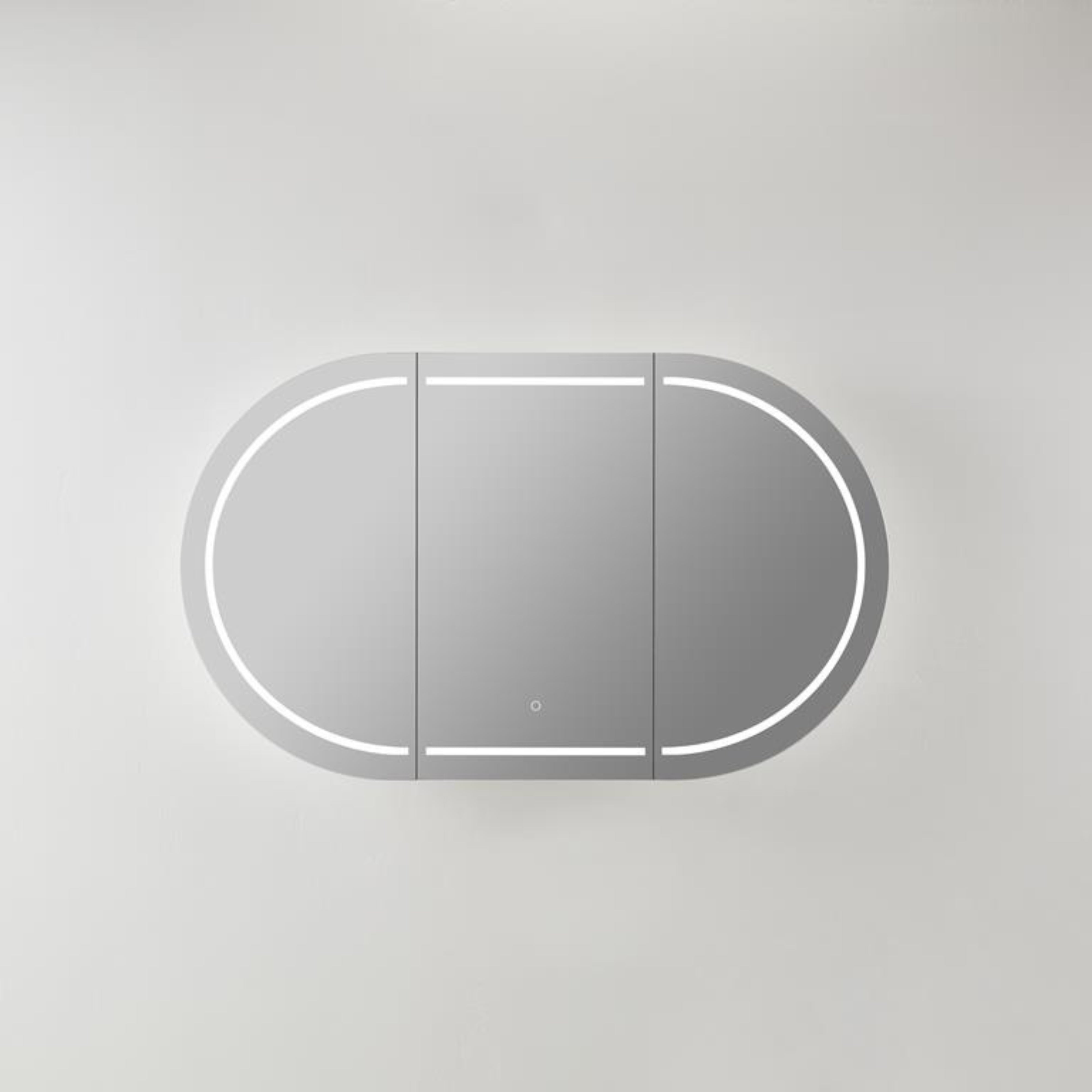 CETO OLIVIA MATTE WHITE LED MIRROR SHAVING CABINET 1200X750MM