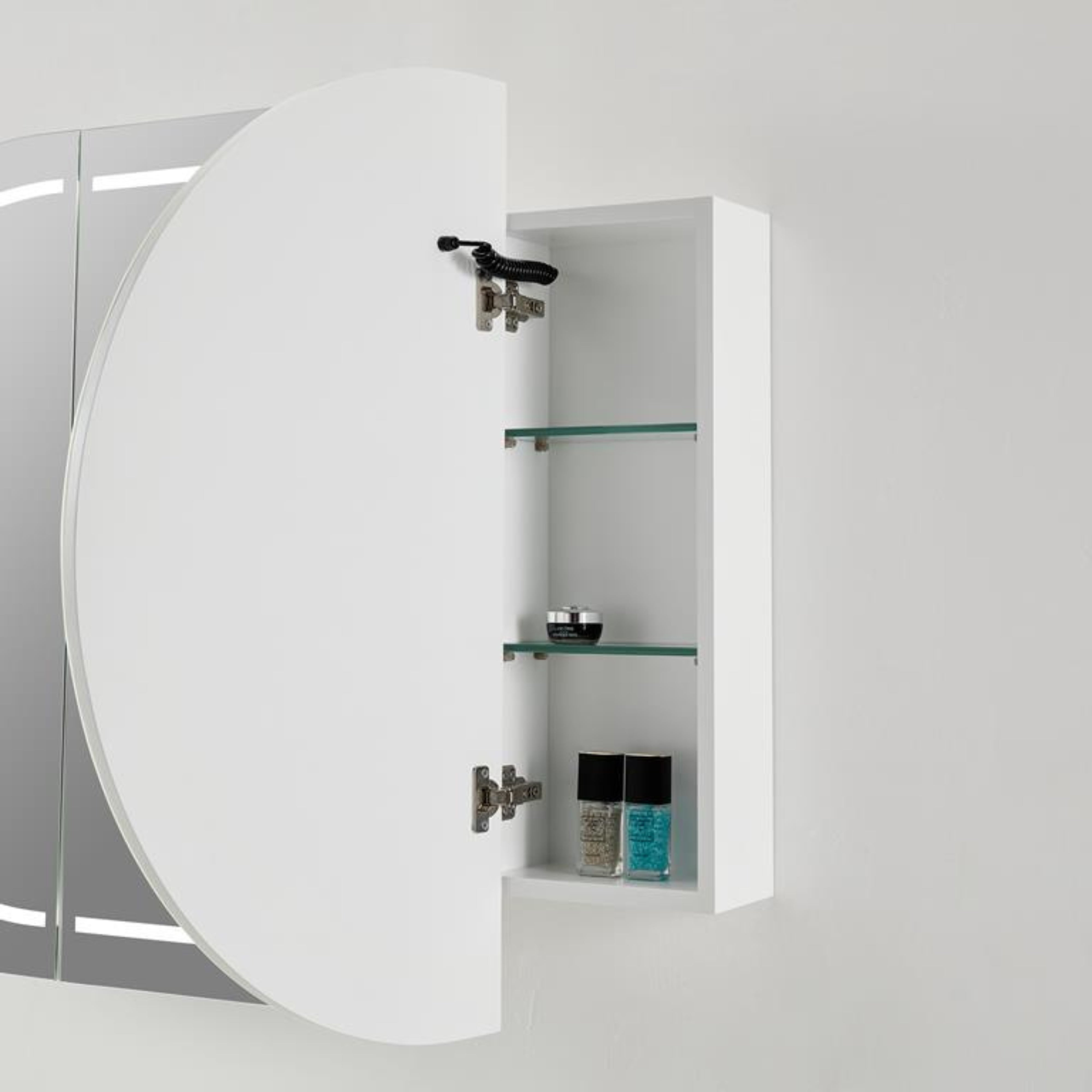 CETO OLIVIA MATTE WHITE LED MIRROR SHAVING CABINET 1200X750MM