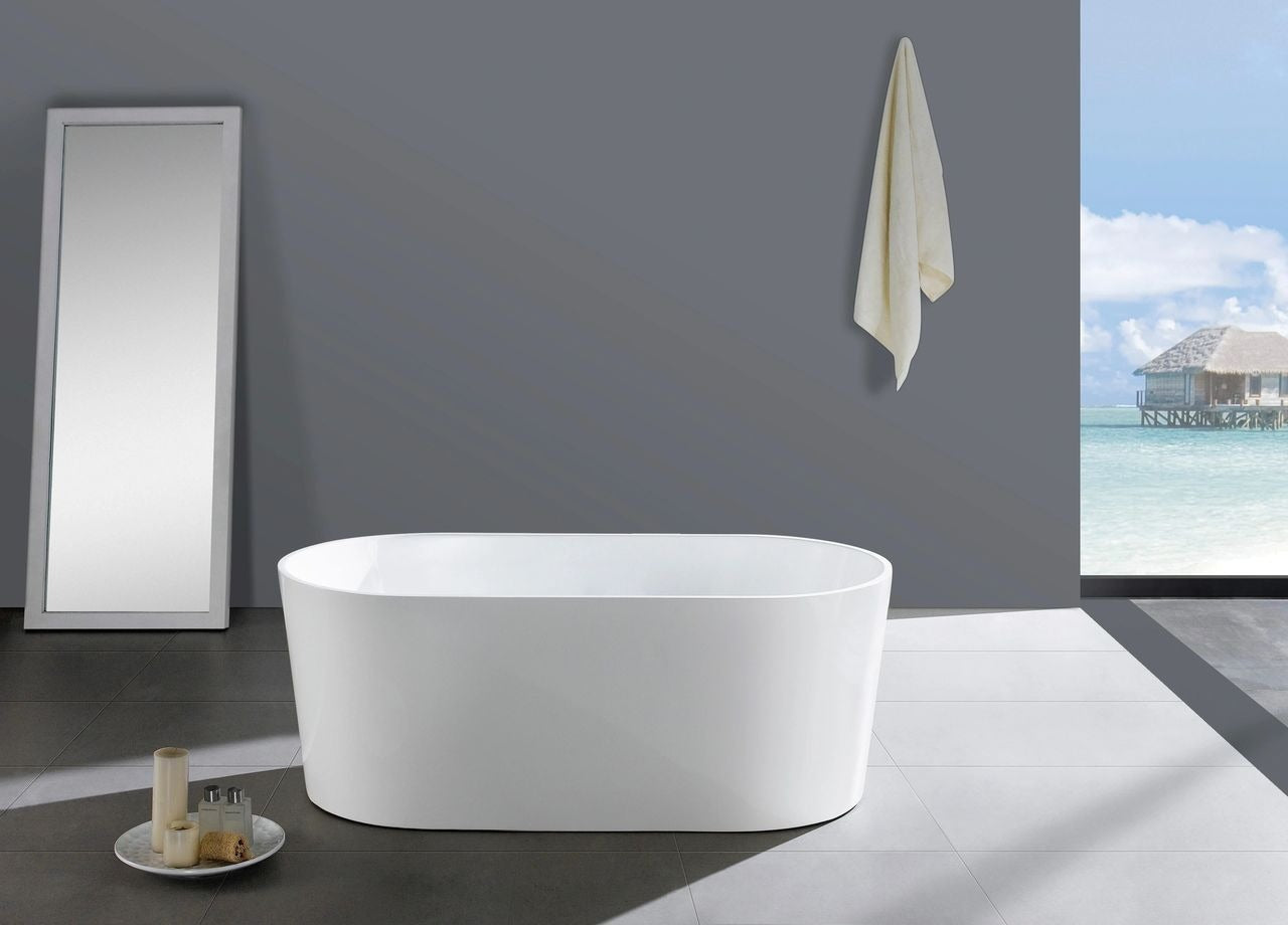 INFINITY ORIAN FREESTANDING BATHTUB GLOSS WHITE (AVAILABLE IN 1200MM, 1500MM AND 1700MM)