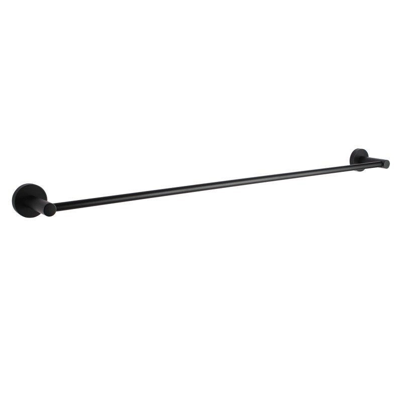 AQUAPERLA LUCID PIN SINGLE TOWEL RAIL 800MM BLACK