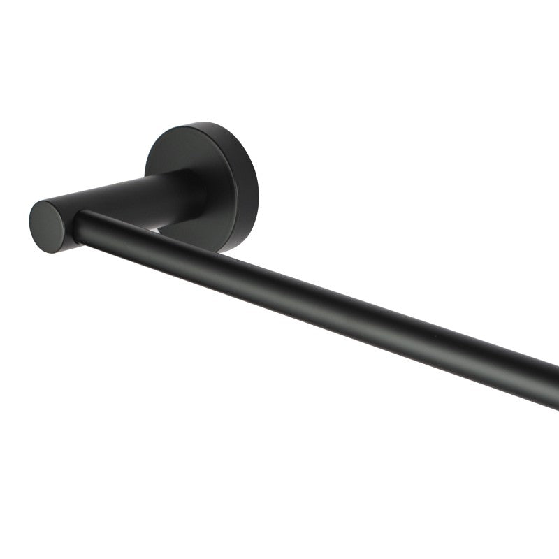 AQUAPERLA LUCID PIN SINGLE TOWEL RAIL 800MM BLACK