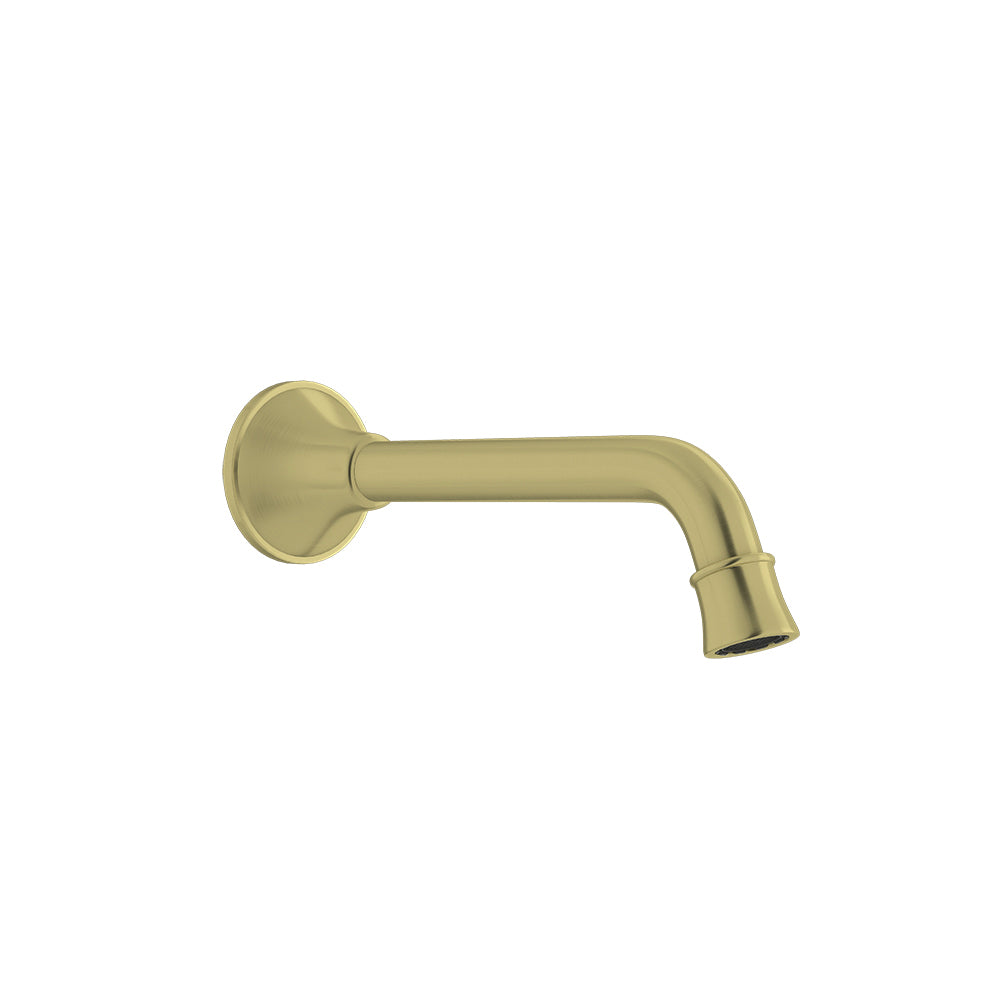 LINKWARE AUGUSTINE LEAD FREE WALL OUTLET 200MM PVD GOLD