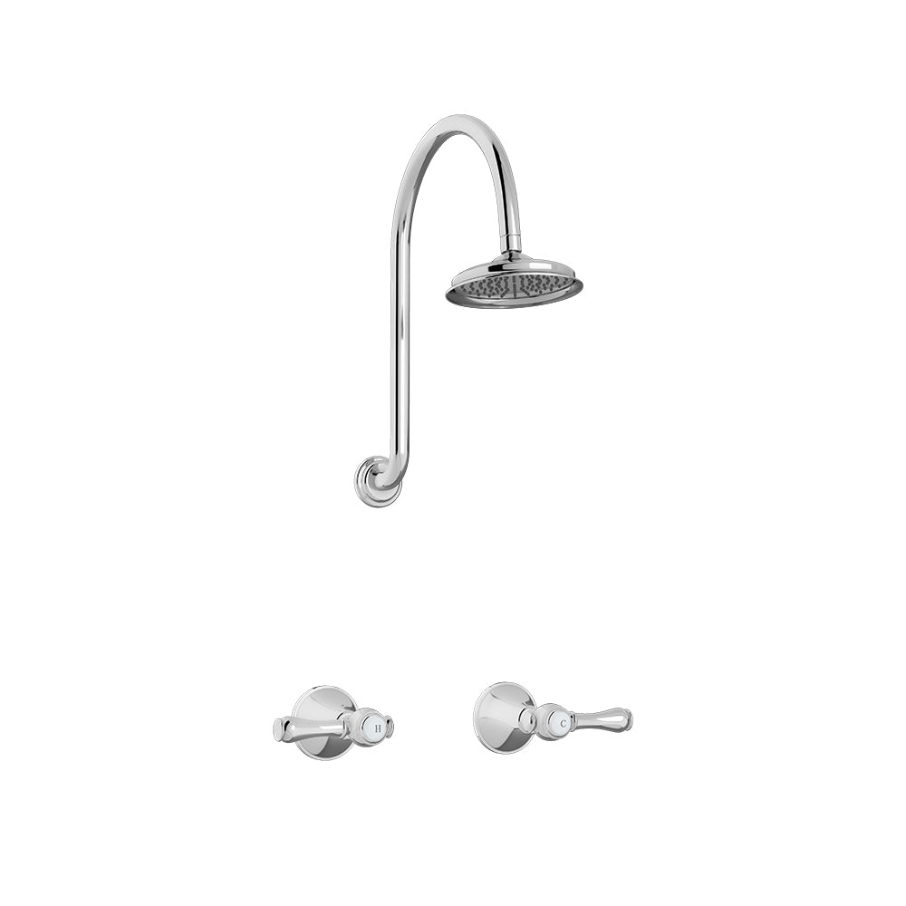 LINKWARE AUGUSTINE LEAD FREE SHOWER SET 460MM CHROME