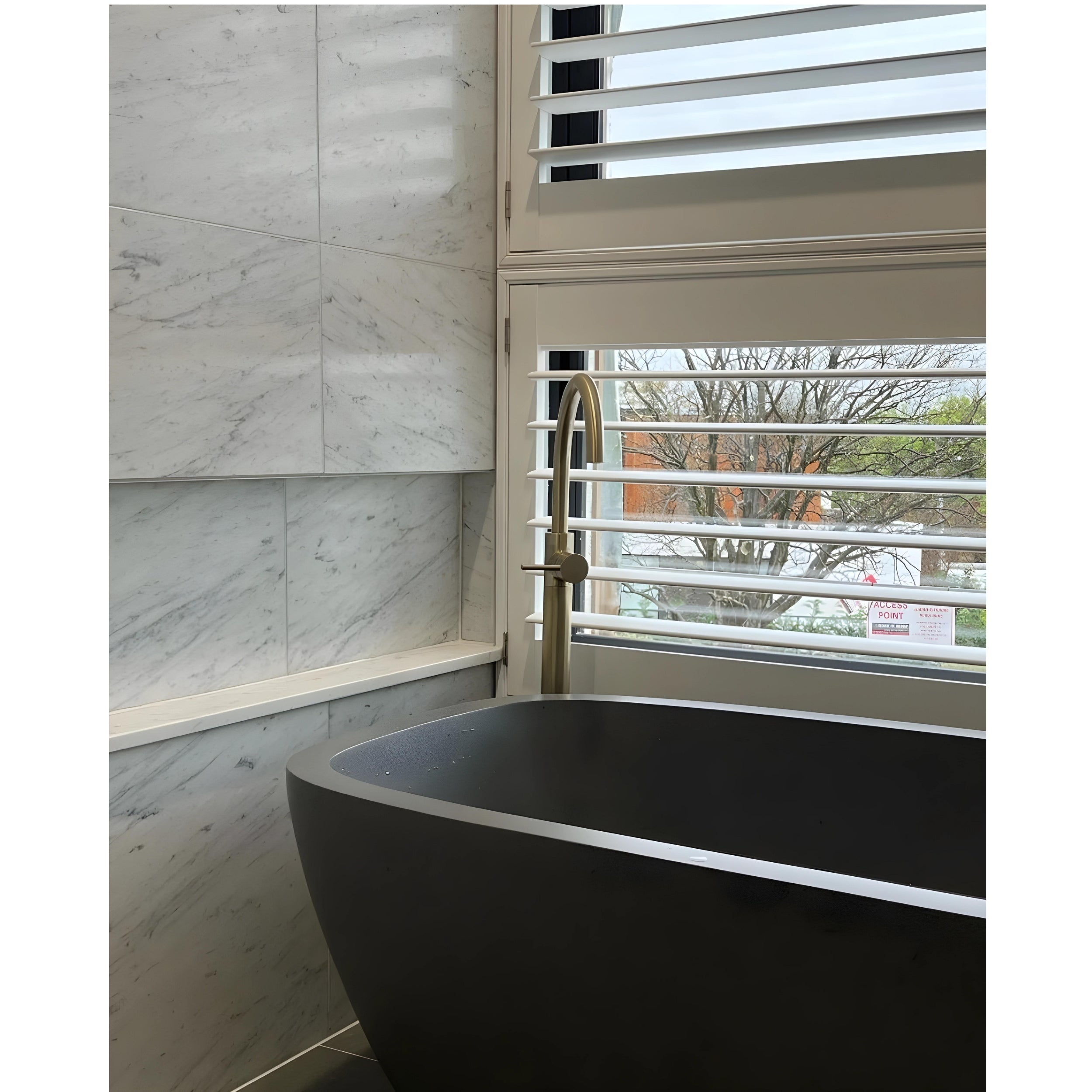 PIETRA BIANCA CHELSEA FREESTANDING STONE BATHTUB WITH CUSTOM COLOURS (AVAILABLE IN 1500MM, 1600MM AND 1700MM)