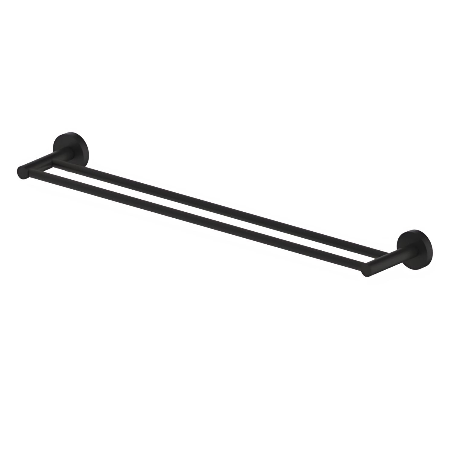 GARETH ASHTON POCO NON-HEATED DOUBLE TOWEL RAIL BLACK 760MM