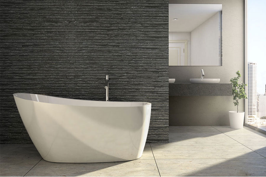 DECINA PICCOLO FREESTANDING BATH GLOSS WHITE 1700MM