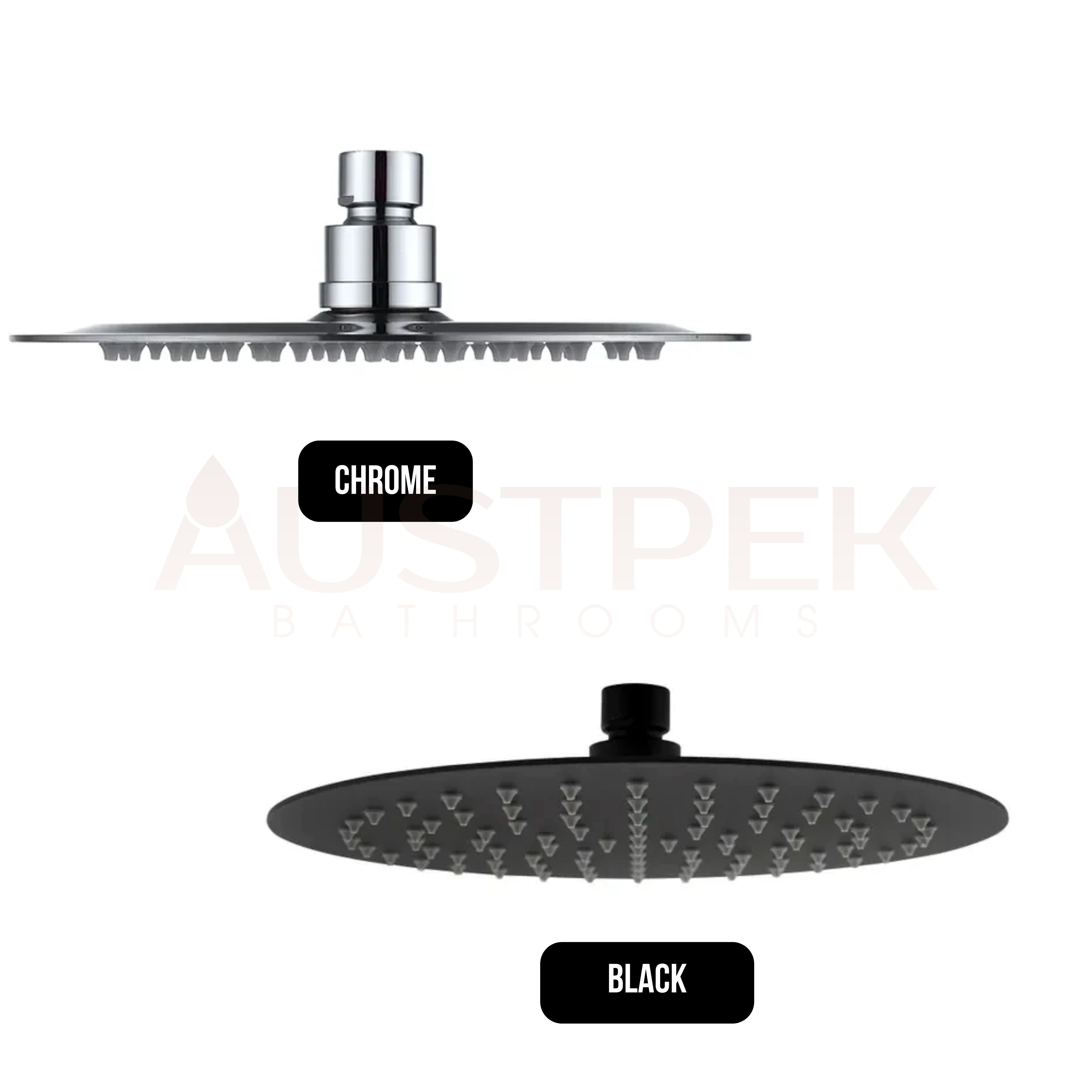 INSPIRE STAINLESS SHOWER HEAD ROUND 300MM CHROME