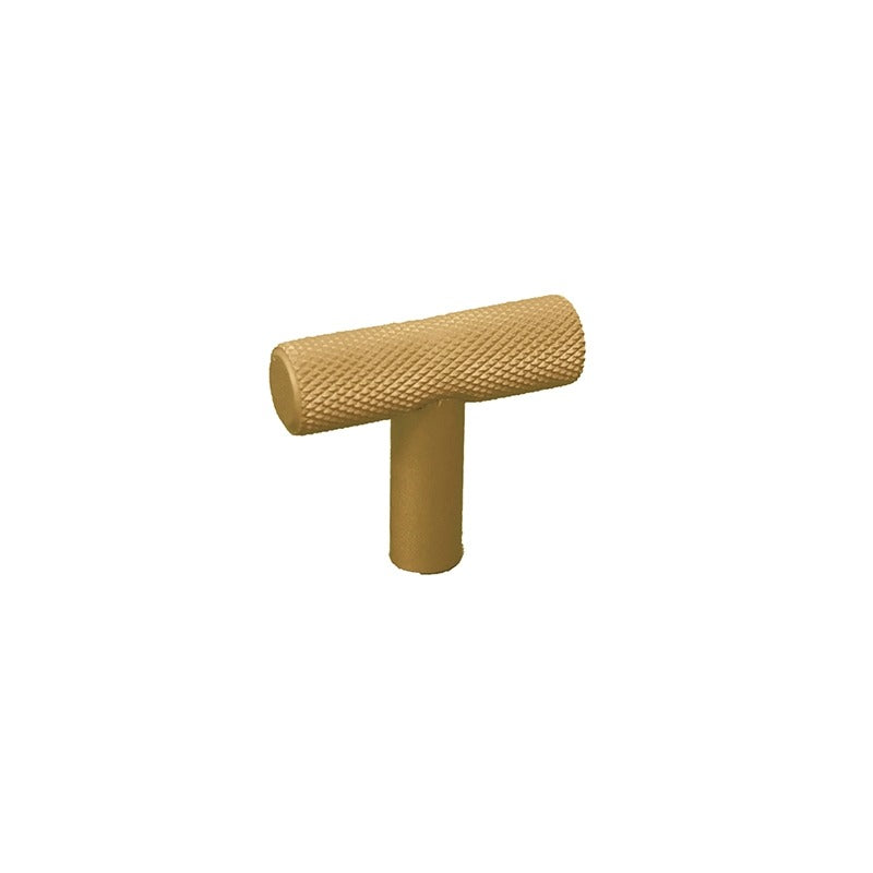 MODULR T KNOB ROUND HANDLE PEARL GOLD 40MM