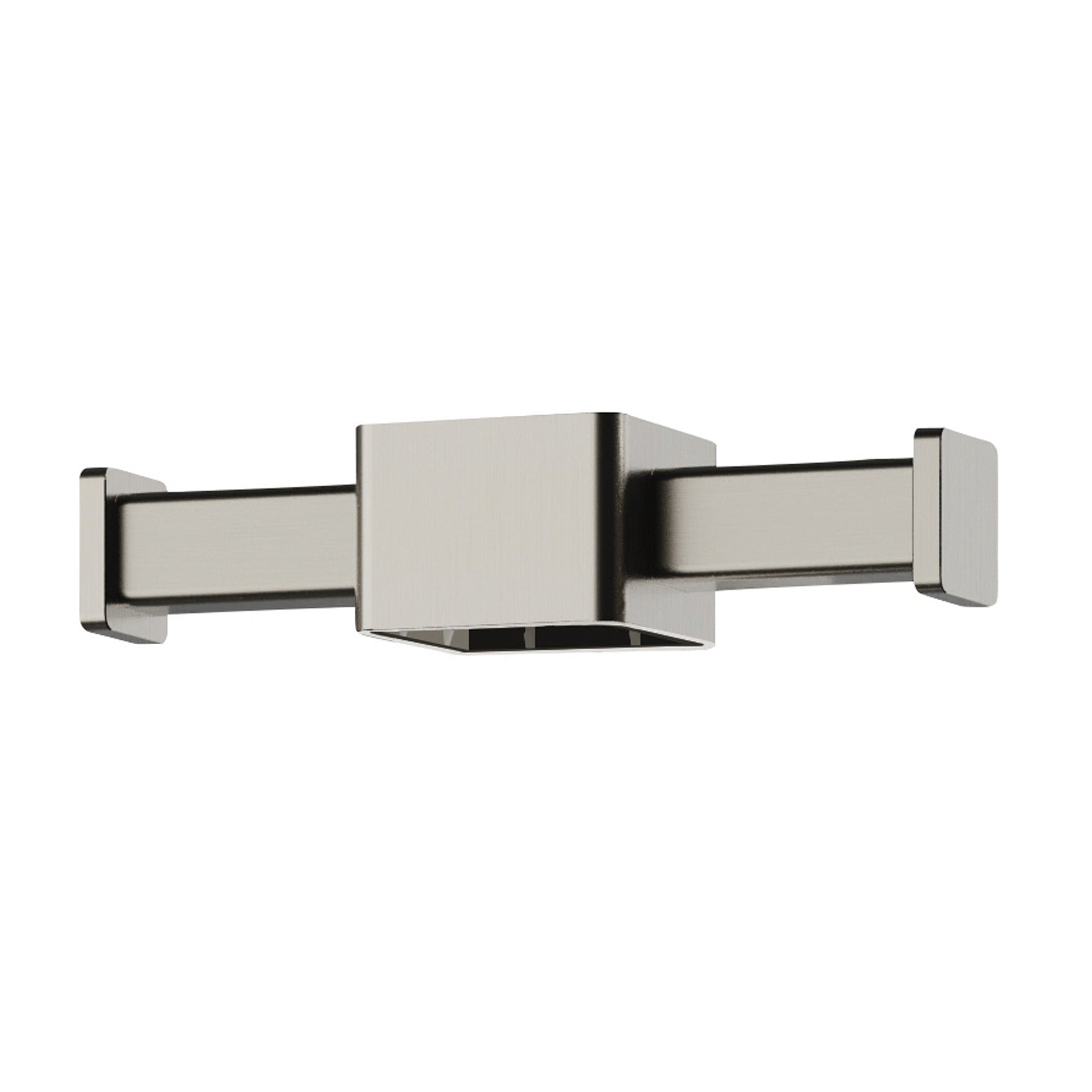 PHOENIX VERTICAL RAIL HOOK SQUARE BRUSHED NICKEL