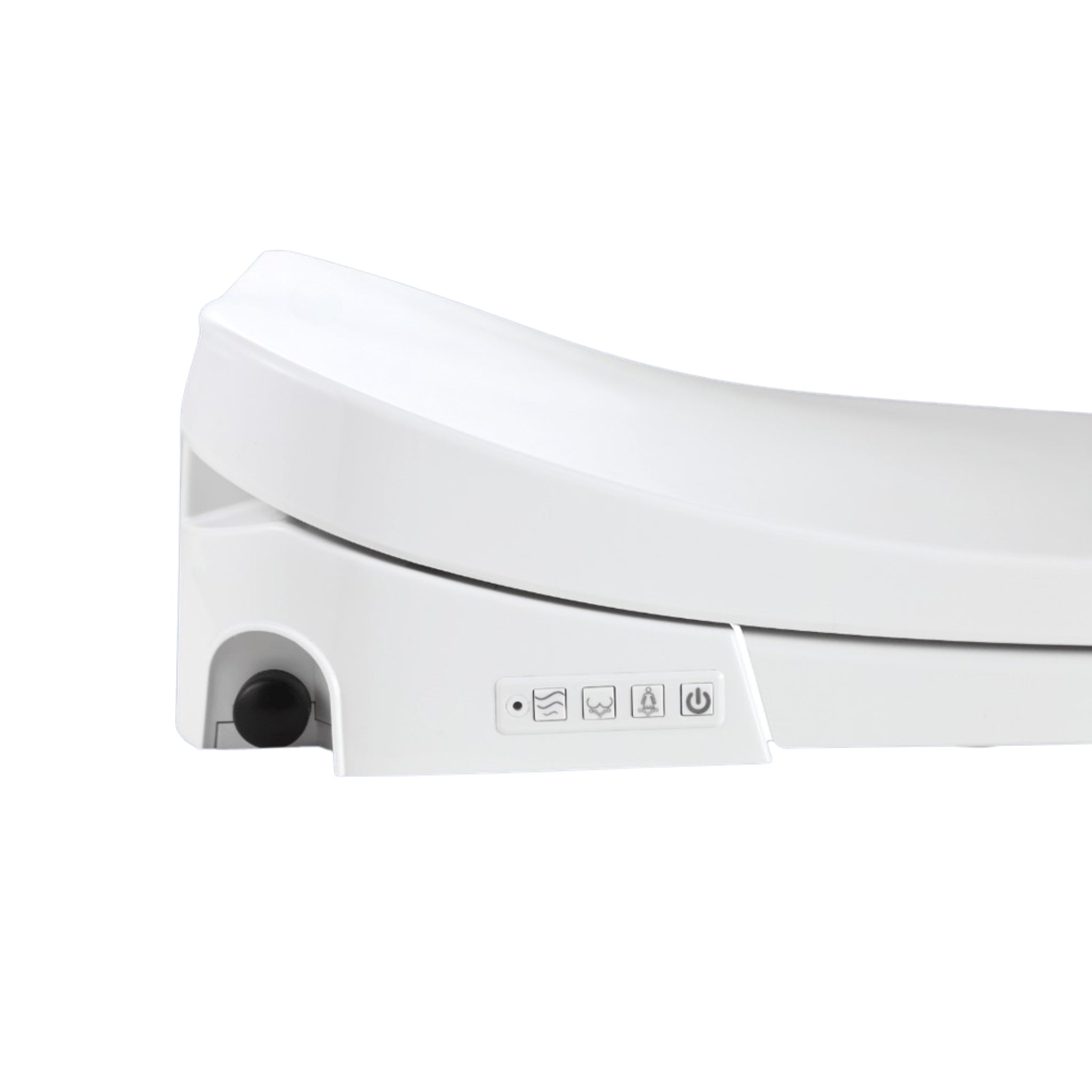 TUDALOO PRO SMART ELECTRONIC BIDET SEAT WITH REMOTE CONTROL GLOSS WHITE D-SHAPED