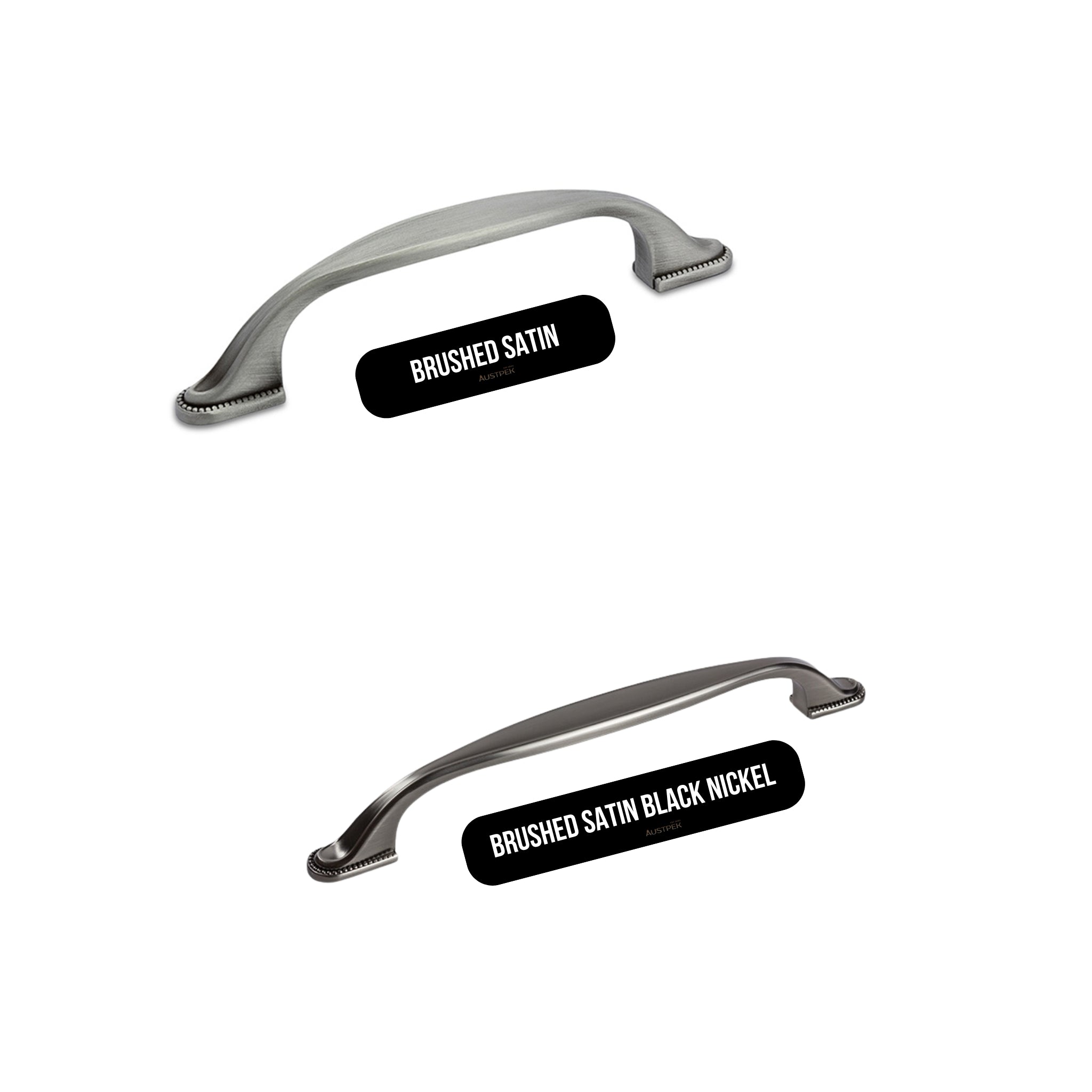 MODULR PROVINCIAL HANDLE BRUSHED SATIN BLACK NICKEL (AVAILABLE IN 96MM AND 160MM)