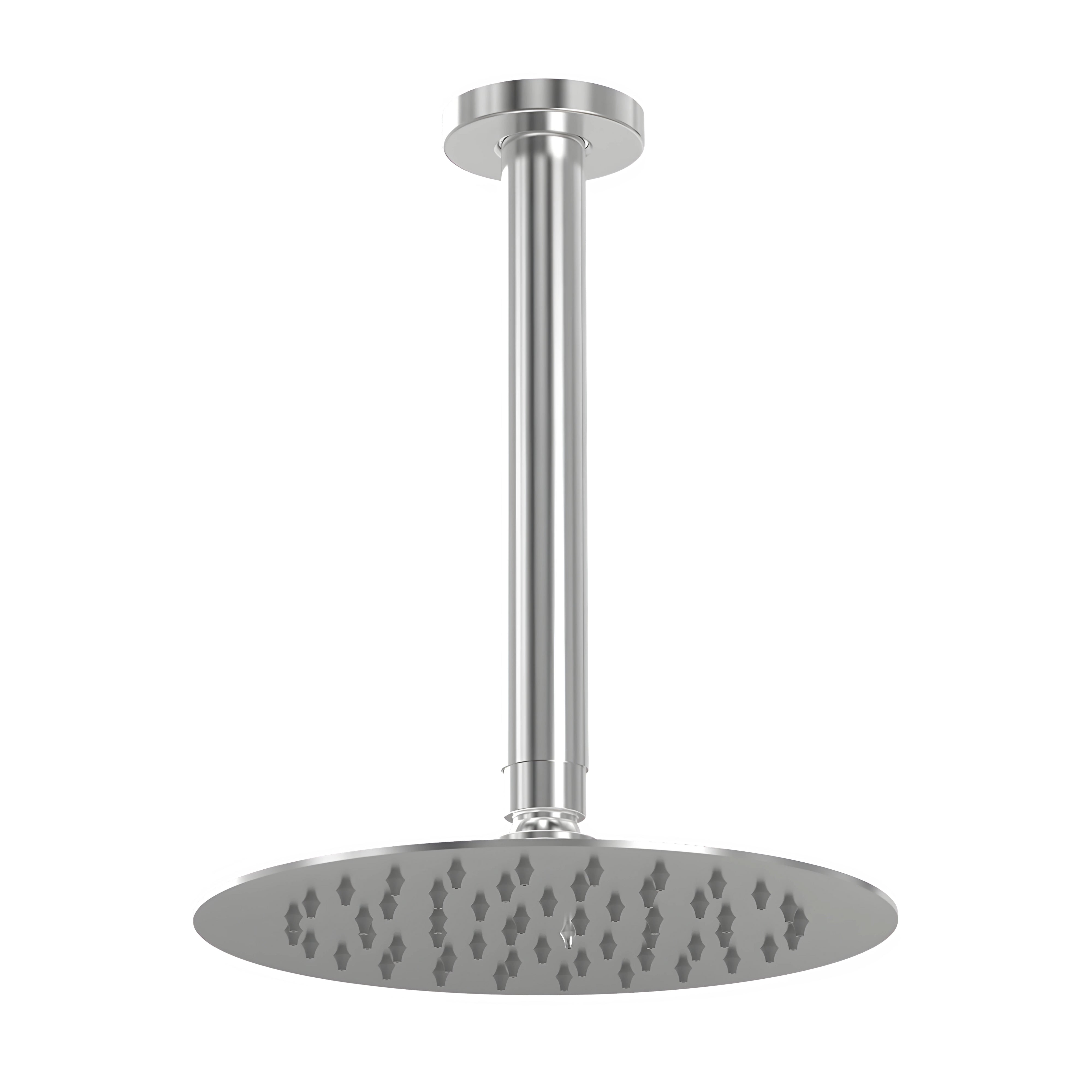 GARETH ASHTON ALFRESCO 316 GRADE ROUND VERTICAL SHOWER 200MM STAINLESS STEEL