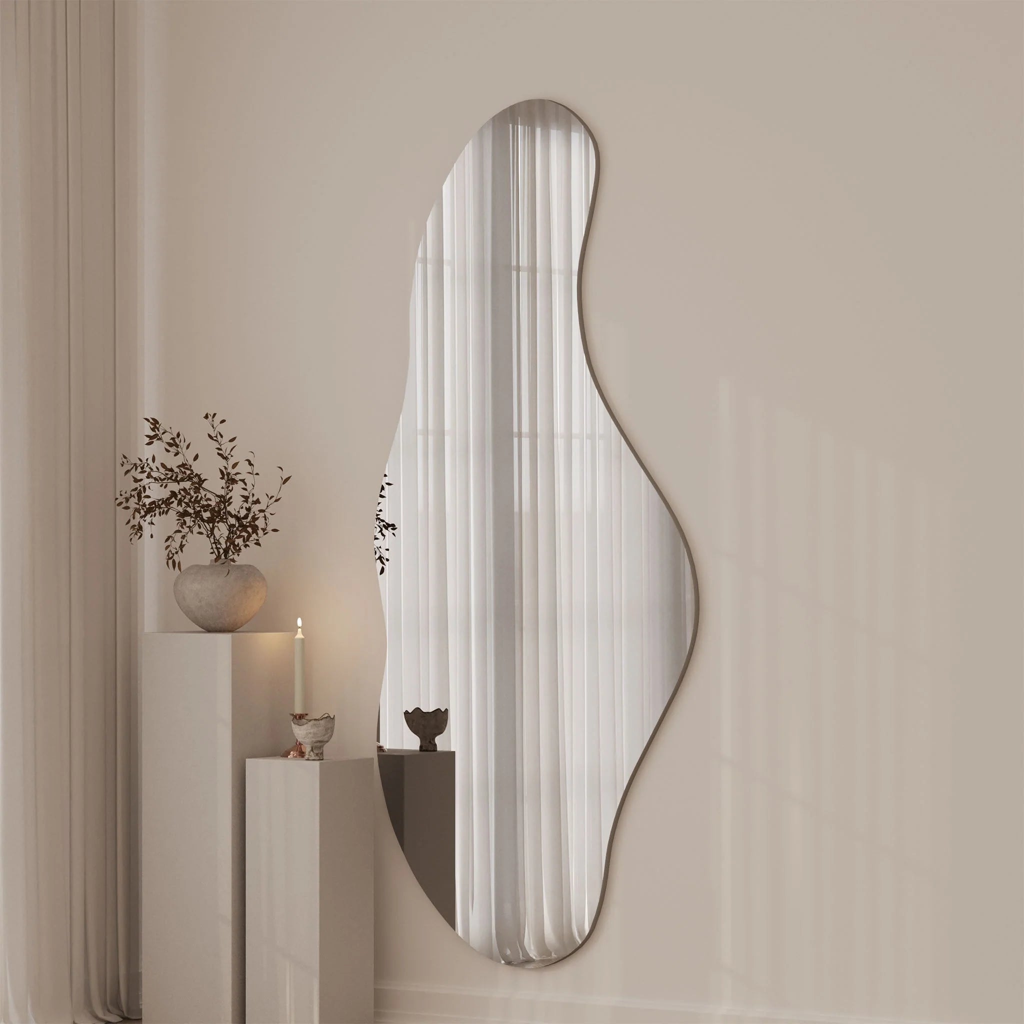 REFLECT LUMINA FRAMELESS IRREGULAR MIRROR 800X1800MM