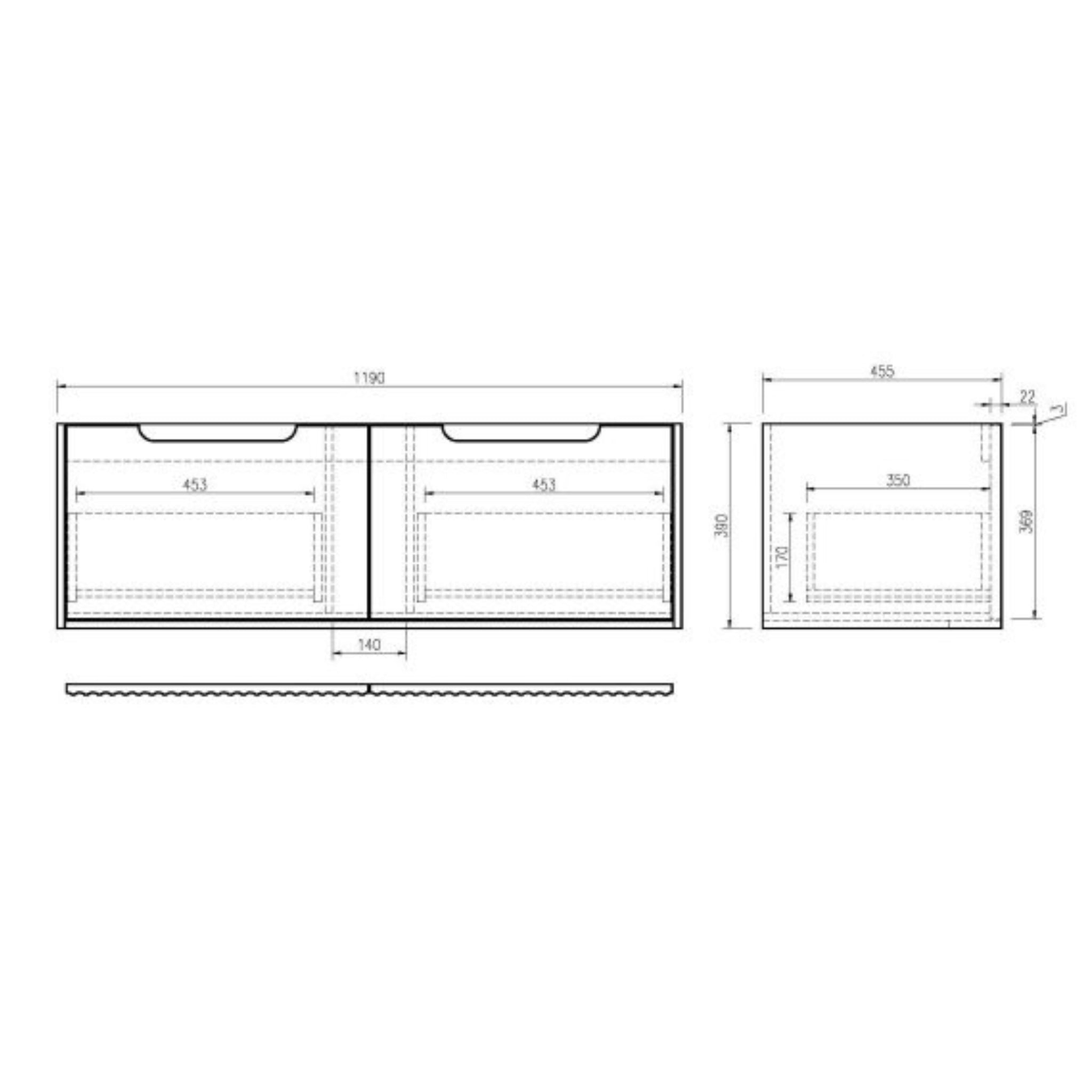 MERCIO RHEA FLUTED NATURAL OAK 1200MM SINGLE BOWL WALL HUNG VANITY