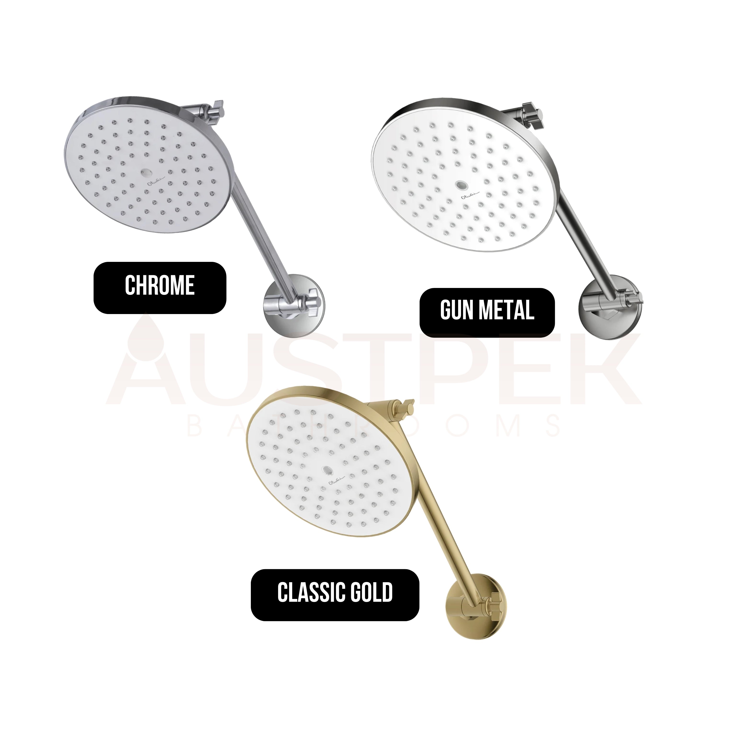 OLIVERI ROME HIGH RISE SHOWER CLASSIC GOLD