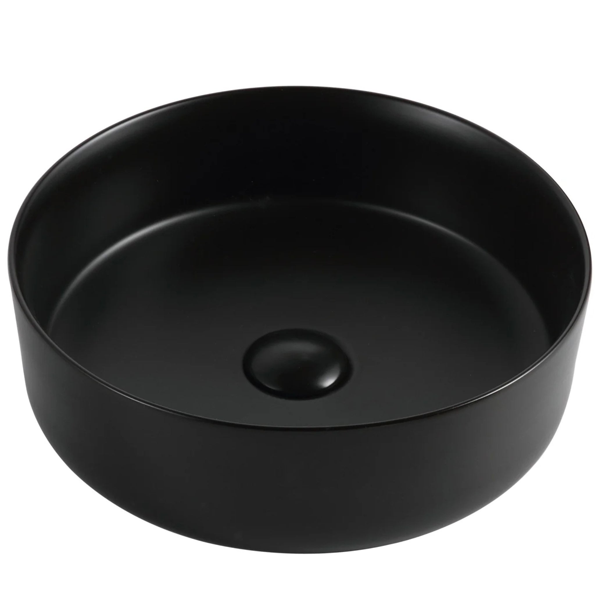 MERCIO SASSO ROUND ABOVE COUNTER  MATTE BLACK 305MM