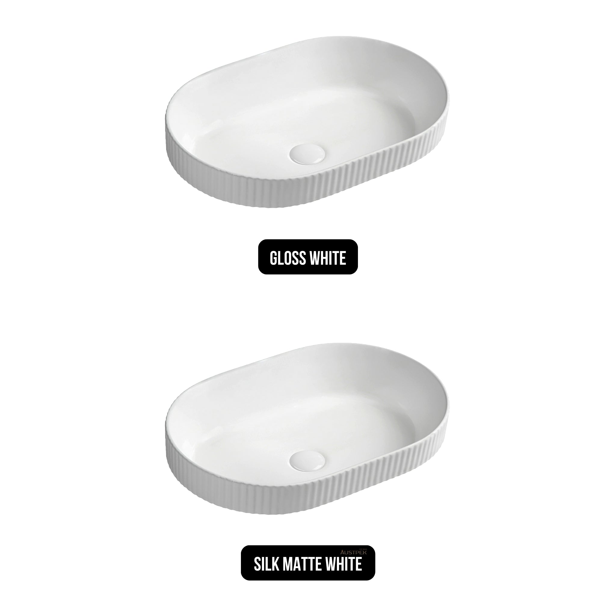 SEIMA CLEO 550 SEMI-INSET BASIN GLOSS WHITE 550MM