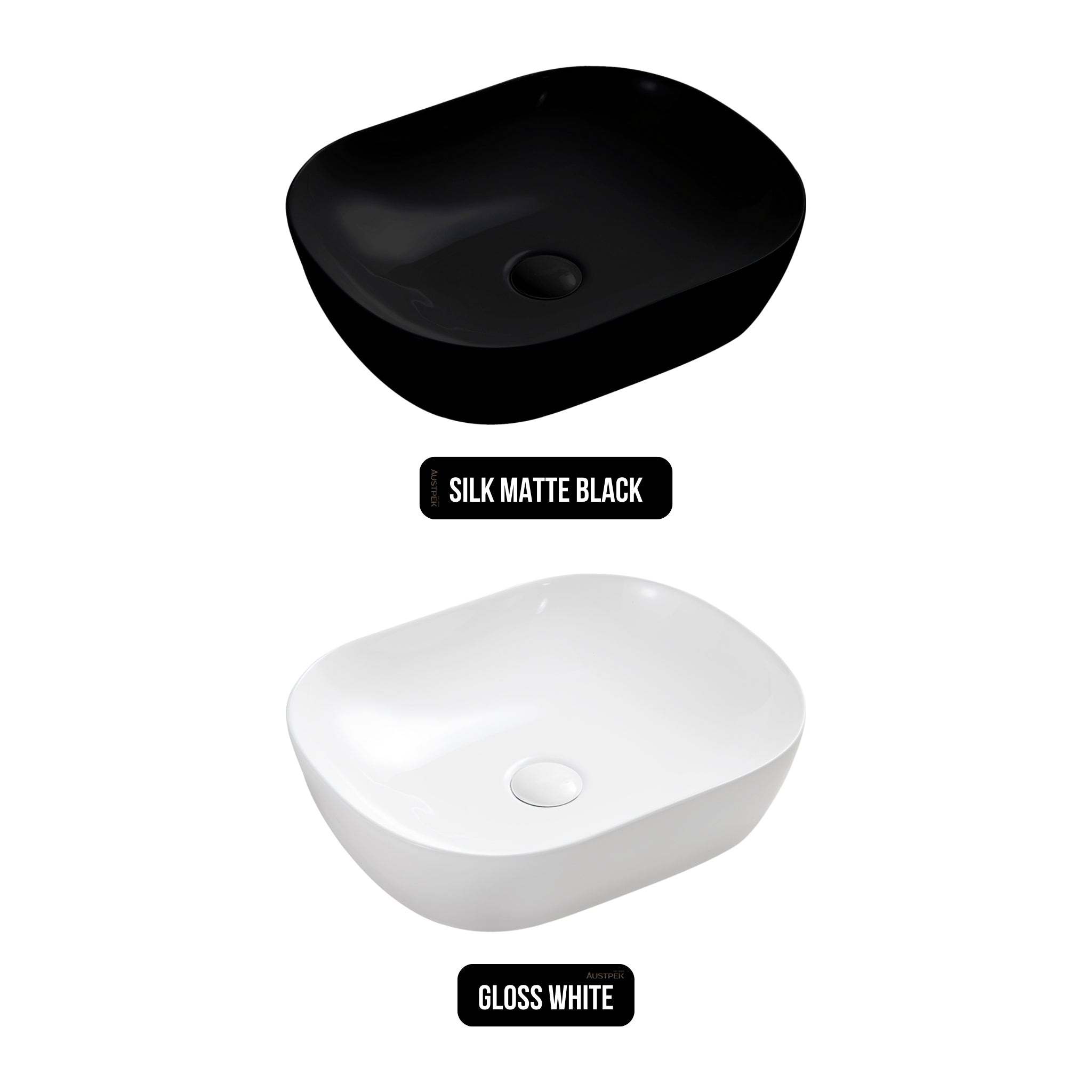 SEIMA LIMNI 465 ABOVE COUNTER BASIN SILK MATTE BLACK 465MM