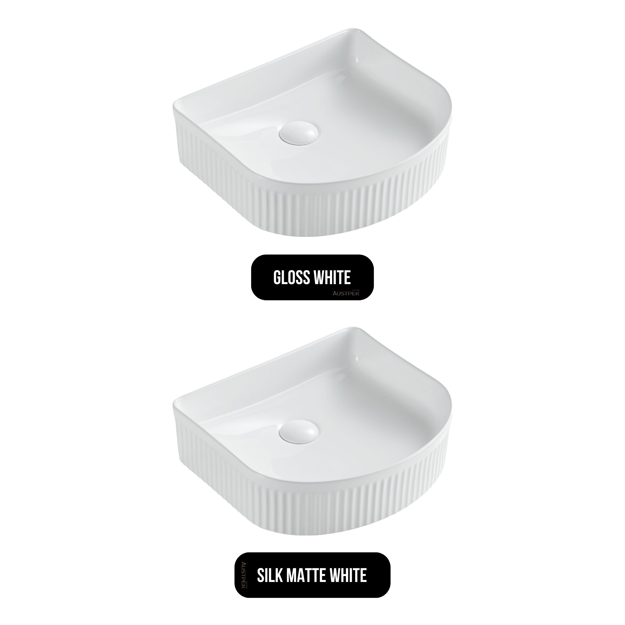 SEIMA CLEO 410 ABOVE COUNTER BASIN SILK MATTE WHITE 415MM