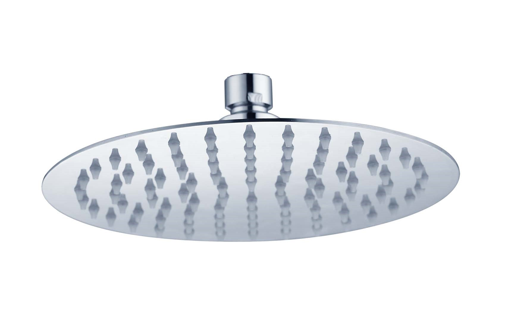 HELLYCAR ROUND SHOWER HEAD 200MM STAINLESS STEEL