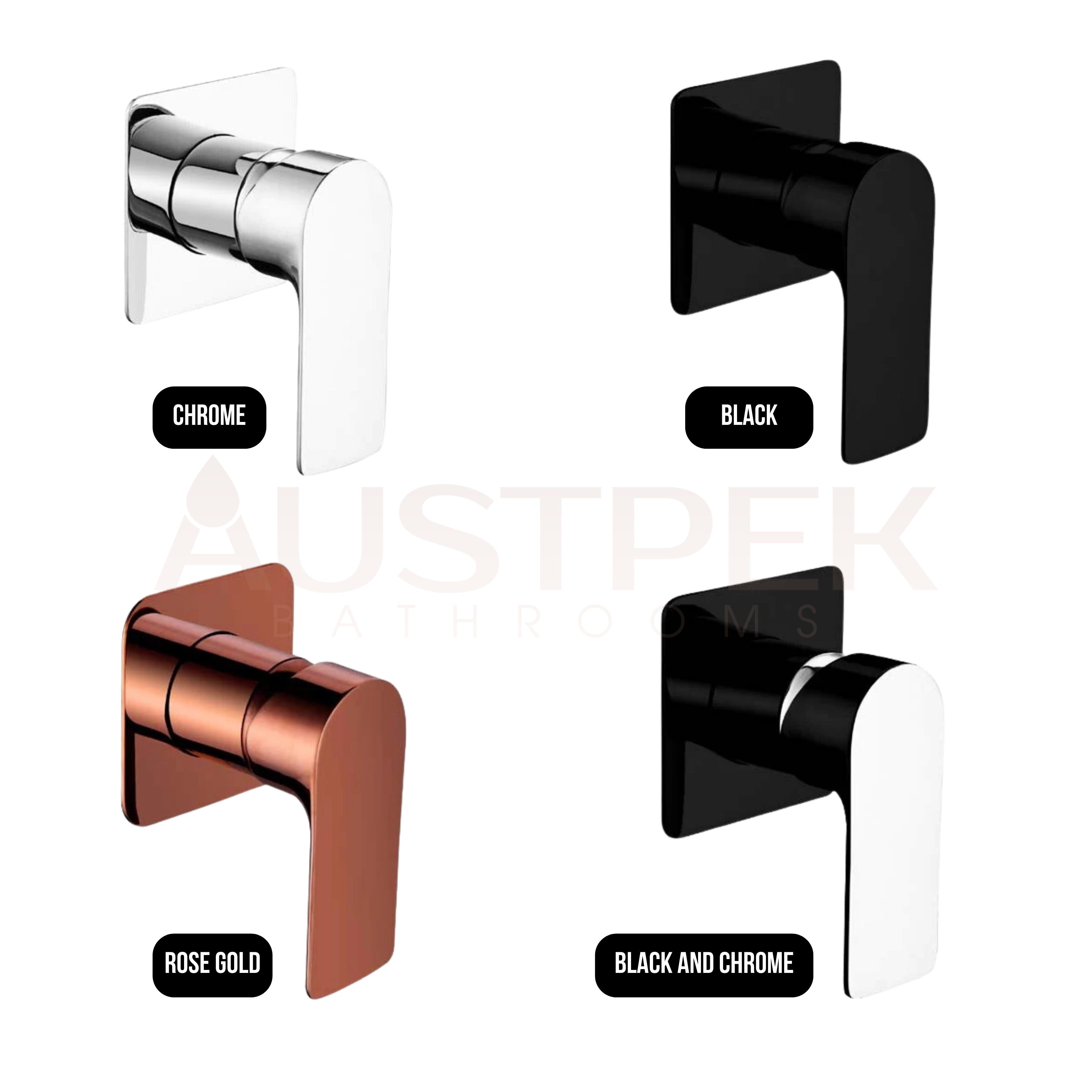 TAPART SLEEK WALL MIXER BLACK AND CHROME