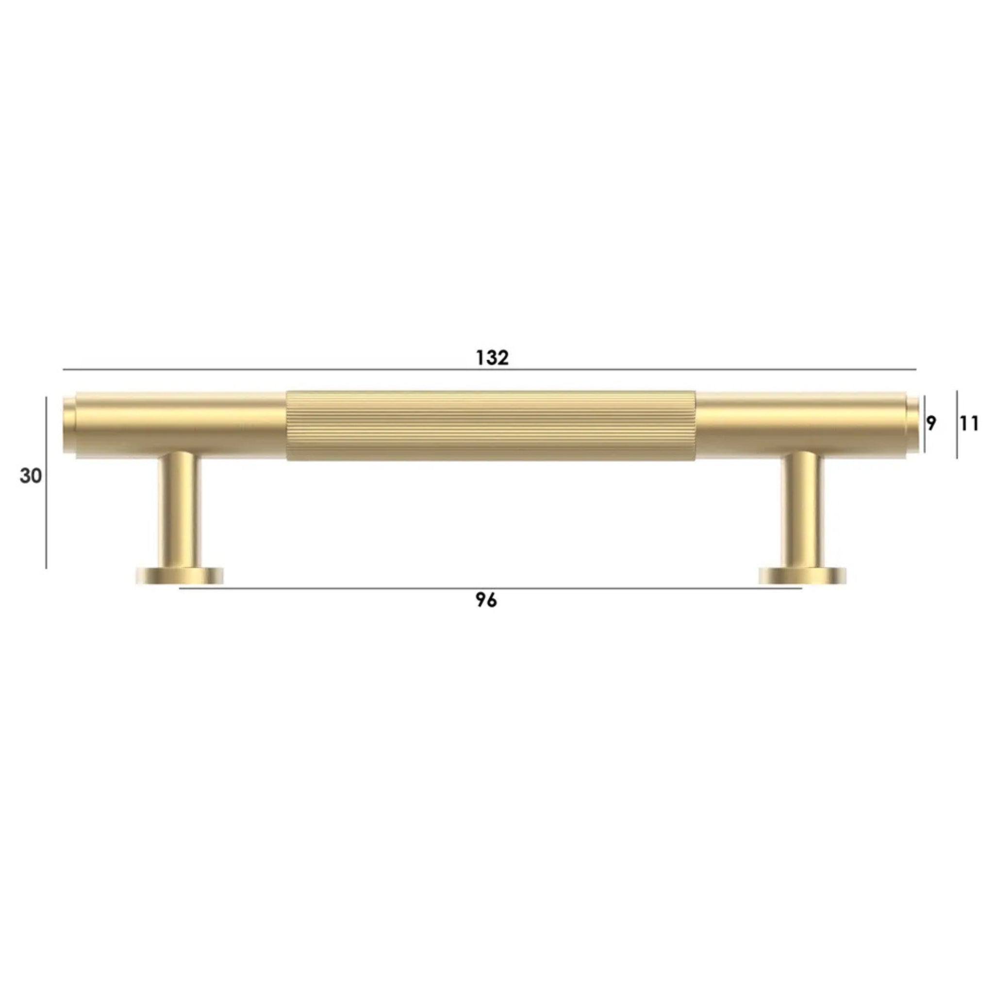 OTTI SOHO HANDLE BRUSHED BRASS (MULTIPLE SIZES AVAILABLE)