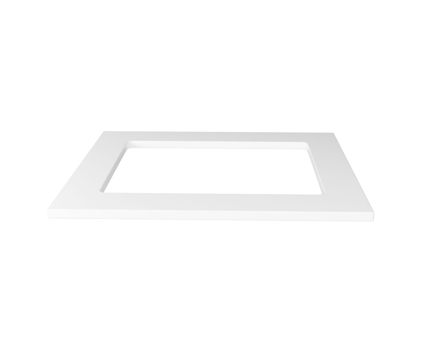 OTTI SOLID SURFACE MATTE WHITE 650MM LAUNDRY STONE TOP